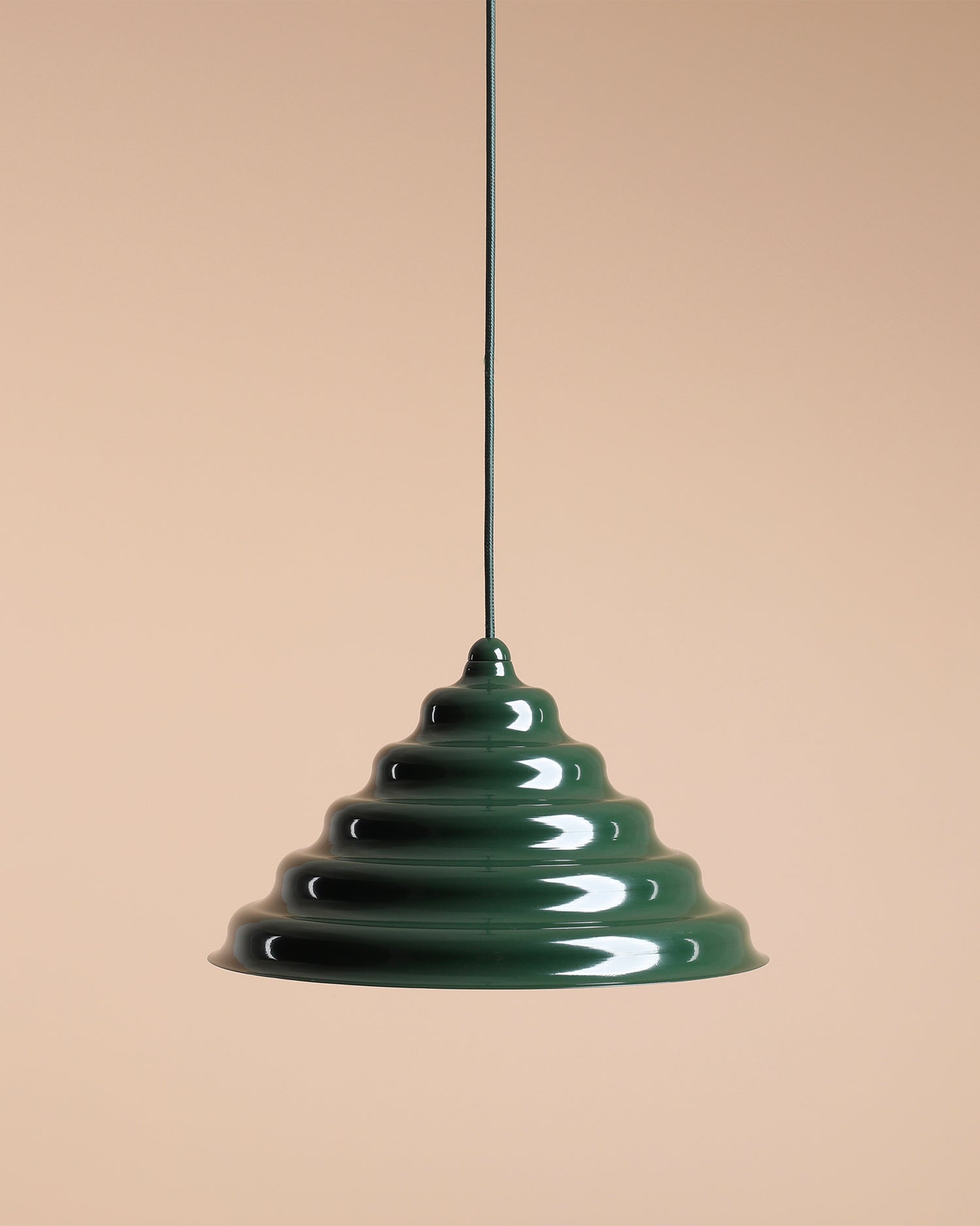 Lampada a sospensione Wave, verde