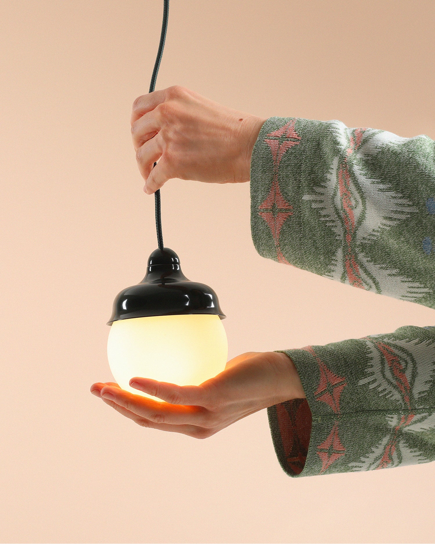 Lampada a sospensione Wave light, verde
