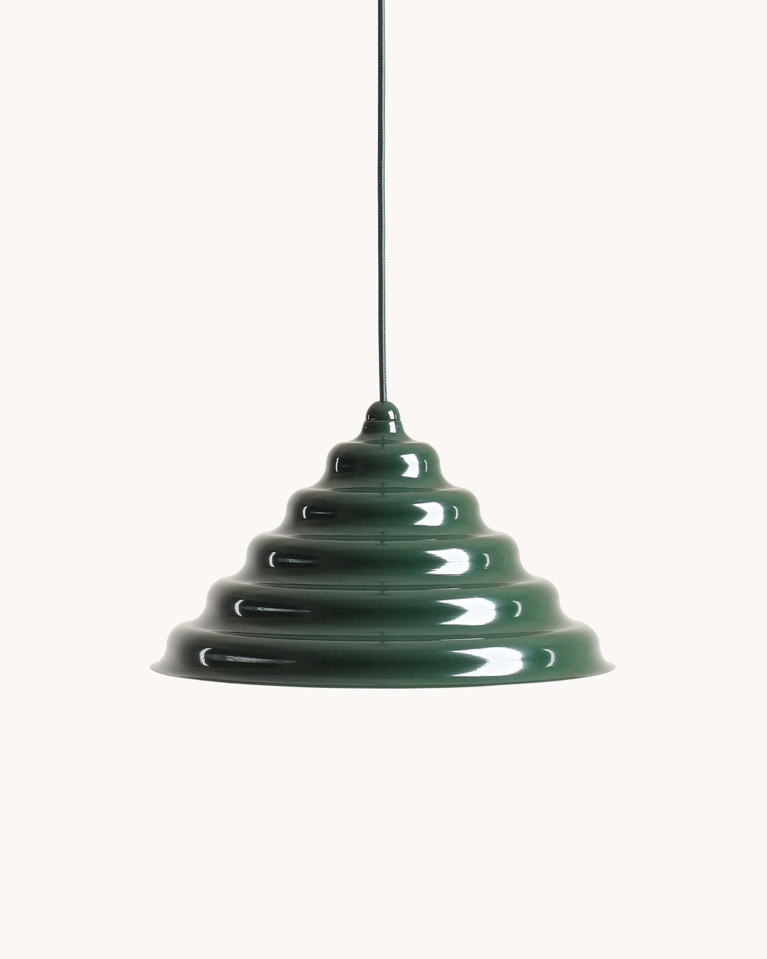 Lampada a sospensione Wave, verde