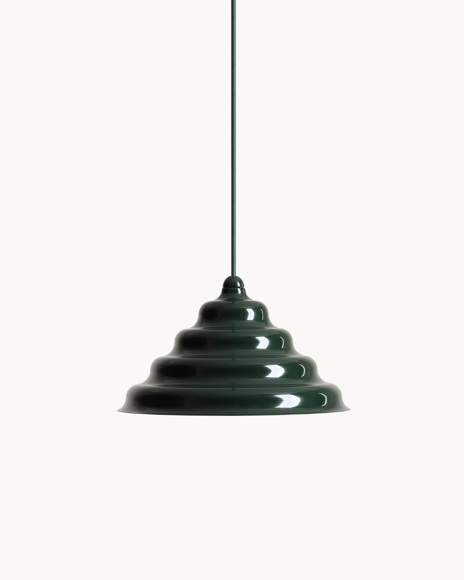Lampada a sospensione Wave, verde