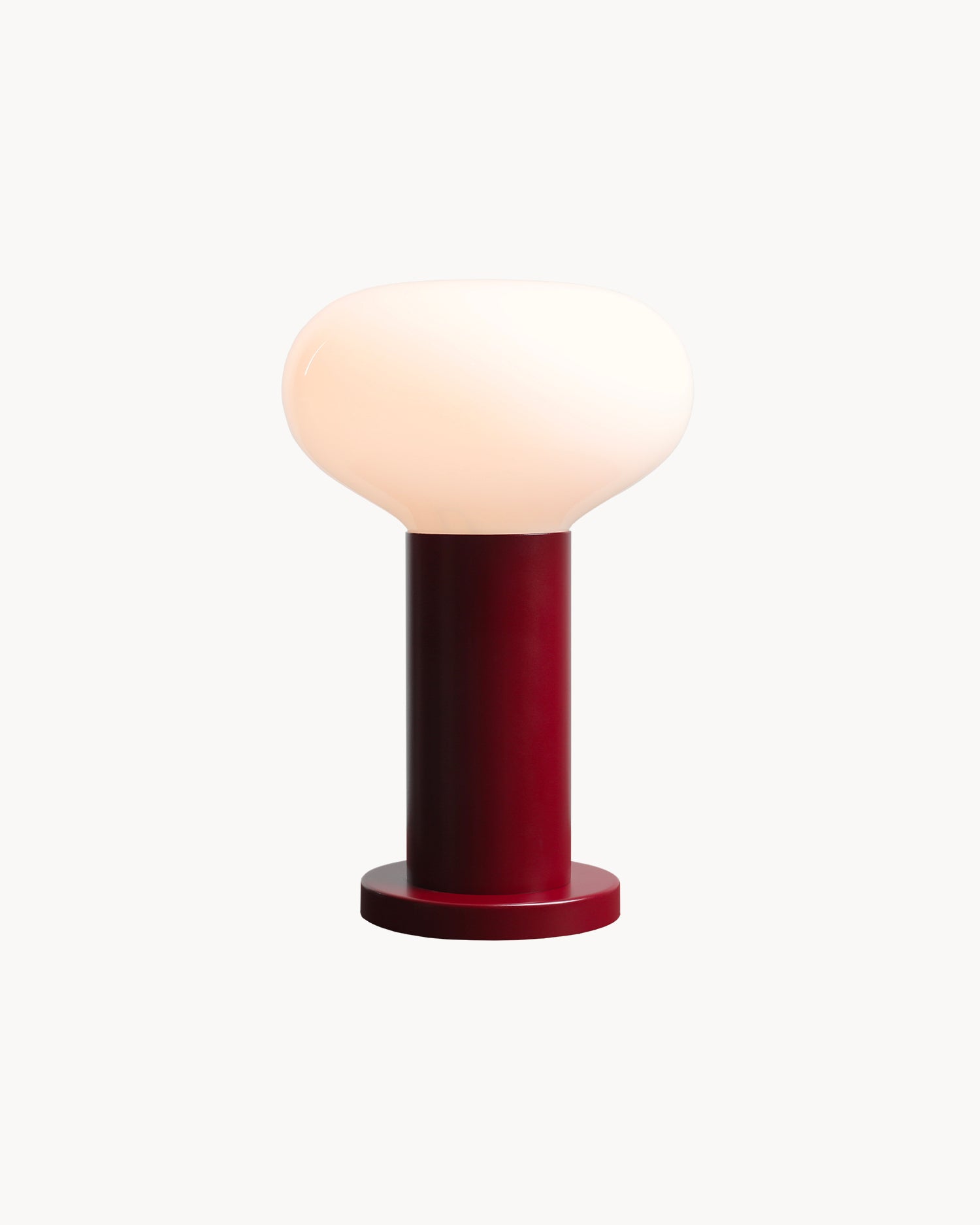 Lampada da tavolo Flo, burgundy