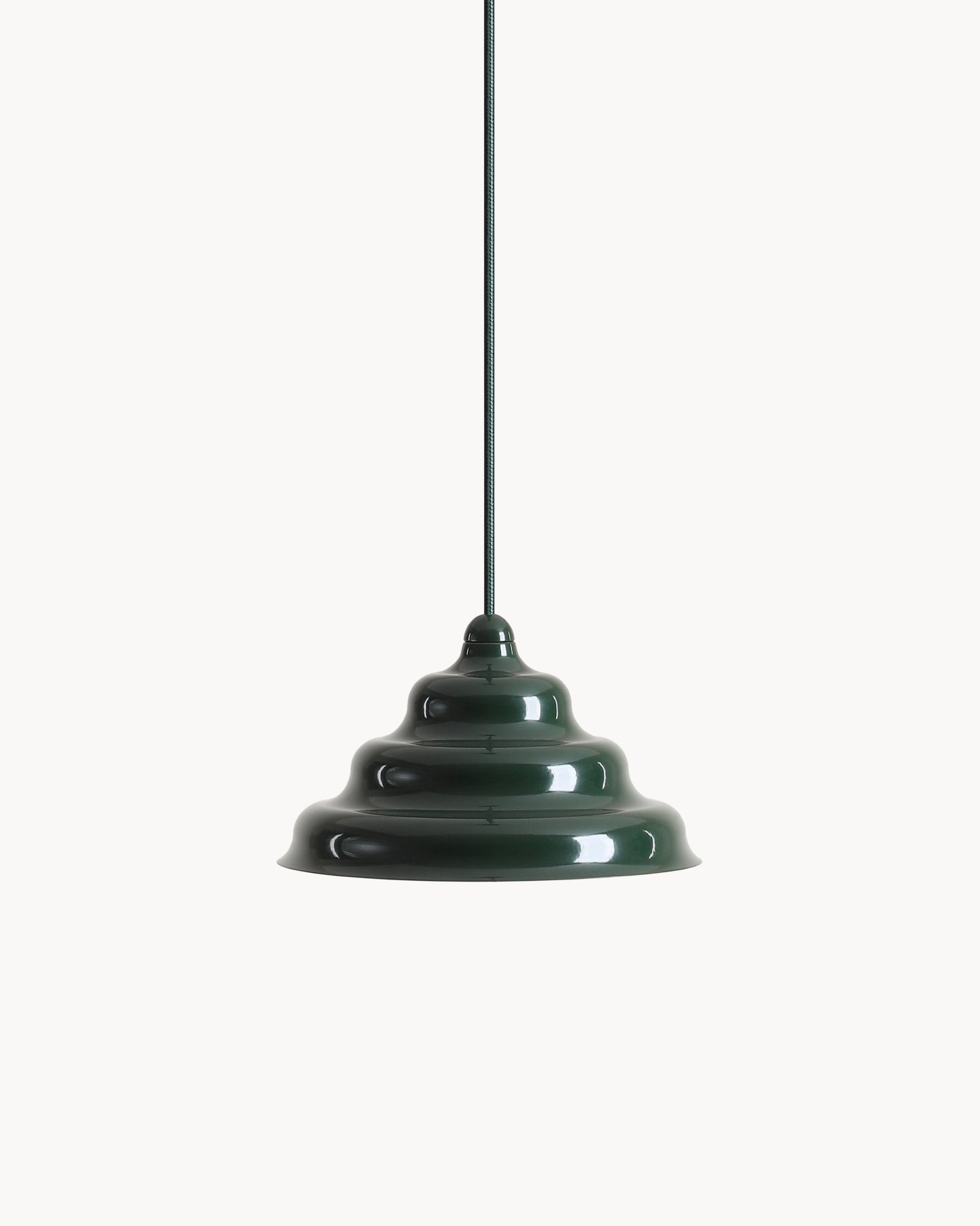 Lampada a sospensione Wave, verde
