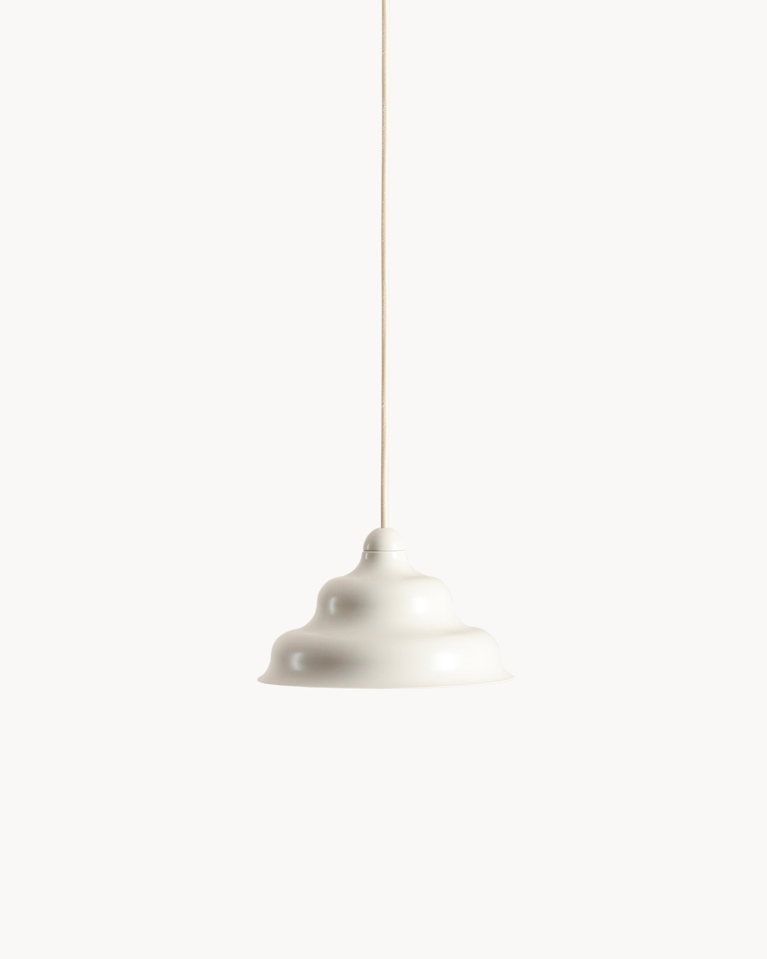 Lampada a sospensione Wave, crema