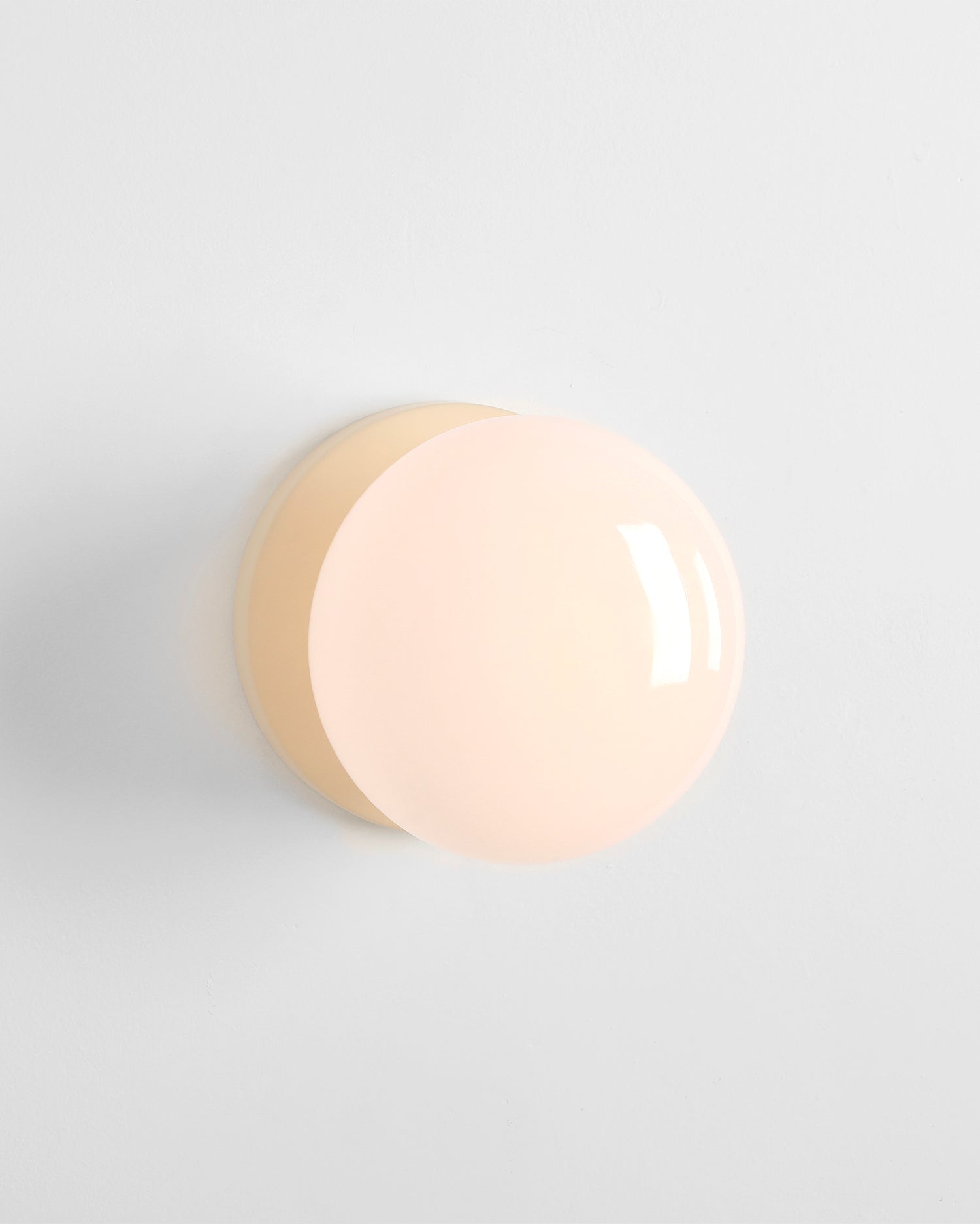 Lampada da parete Flo, crema