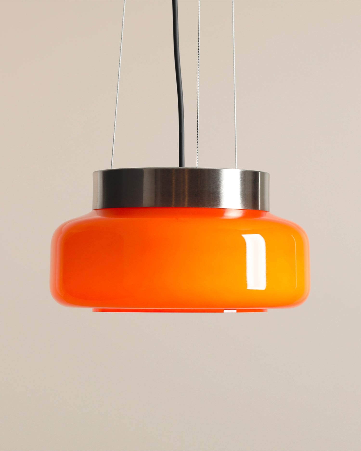 Lampada a sospensione Bonbon, arancione