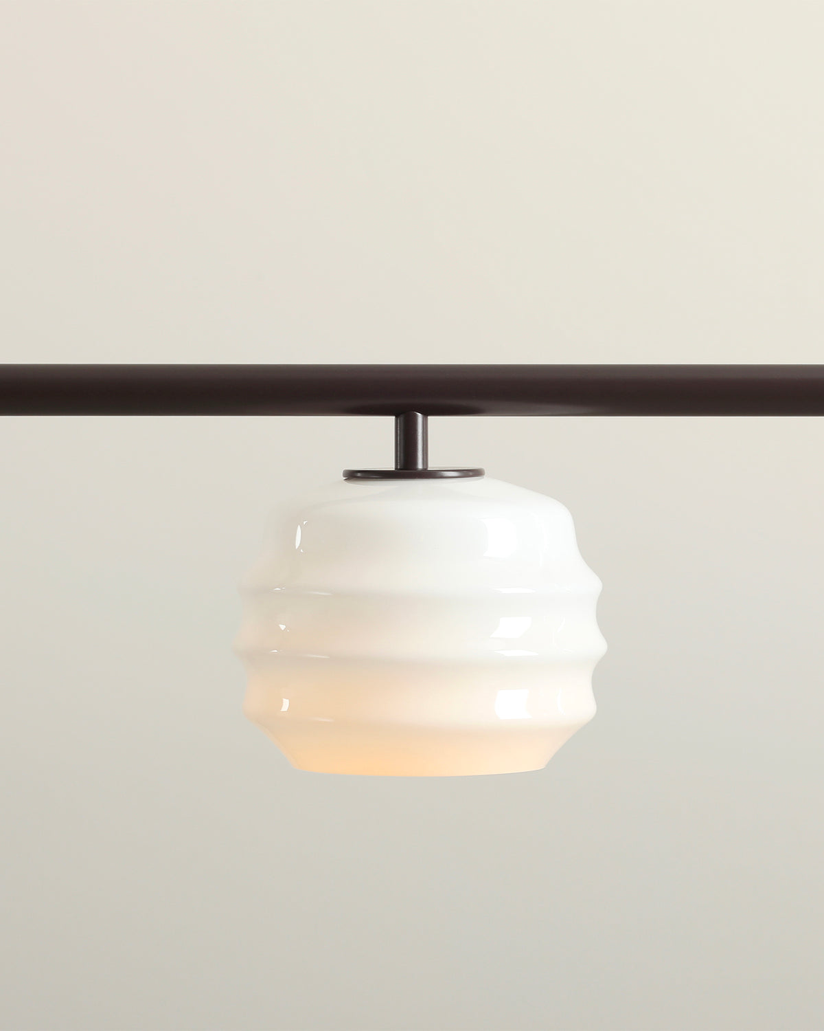 Lampada a sospensione a 3 luci in metallo e vetro Puff