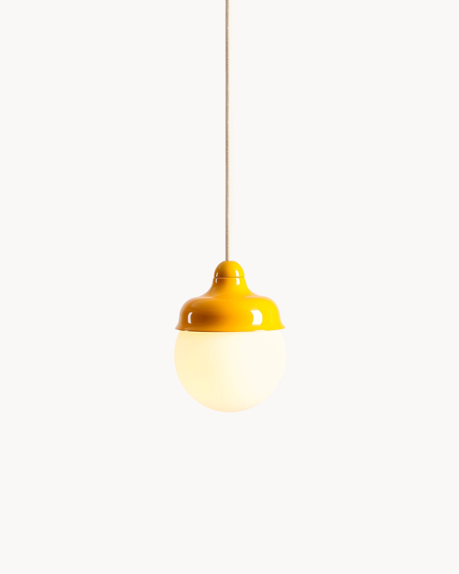Lampada a sospensione Wave light, gialla