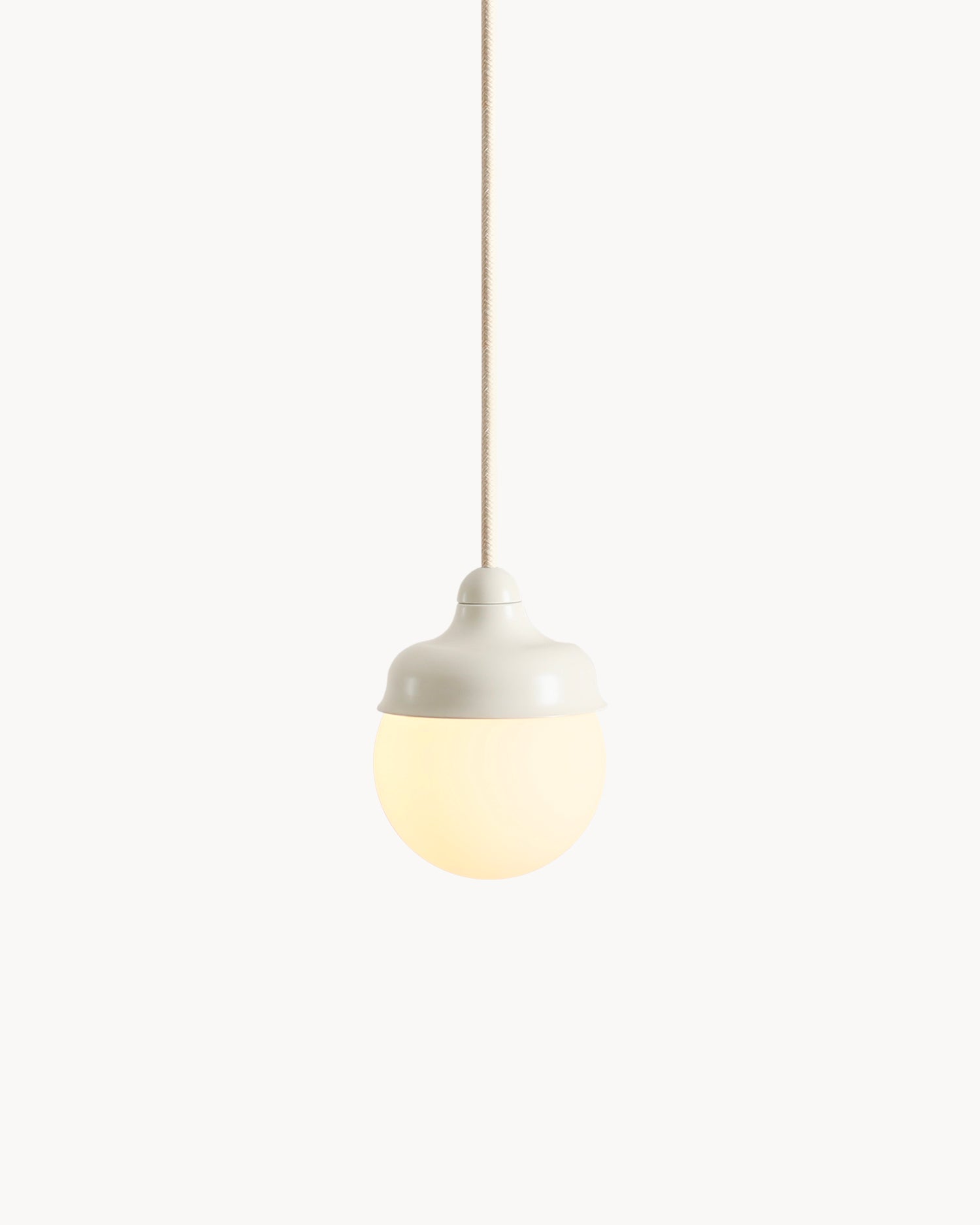 Lampada a sospensione Wave light, crema