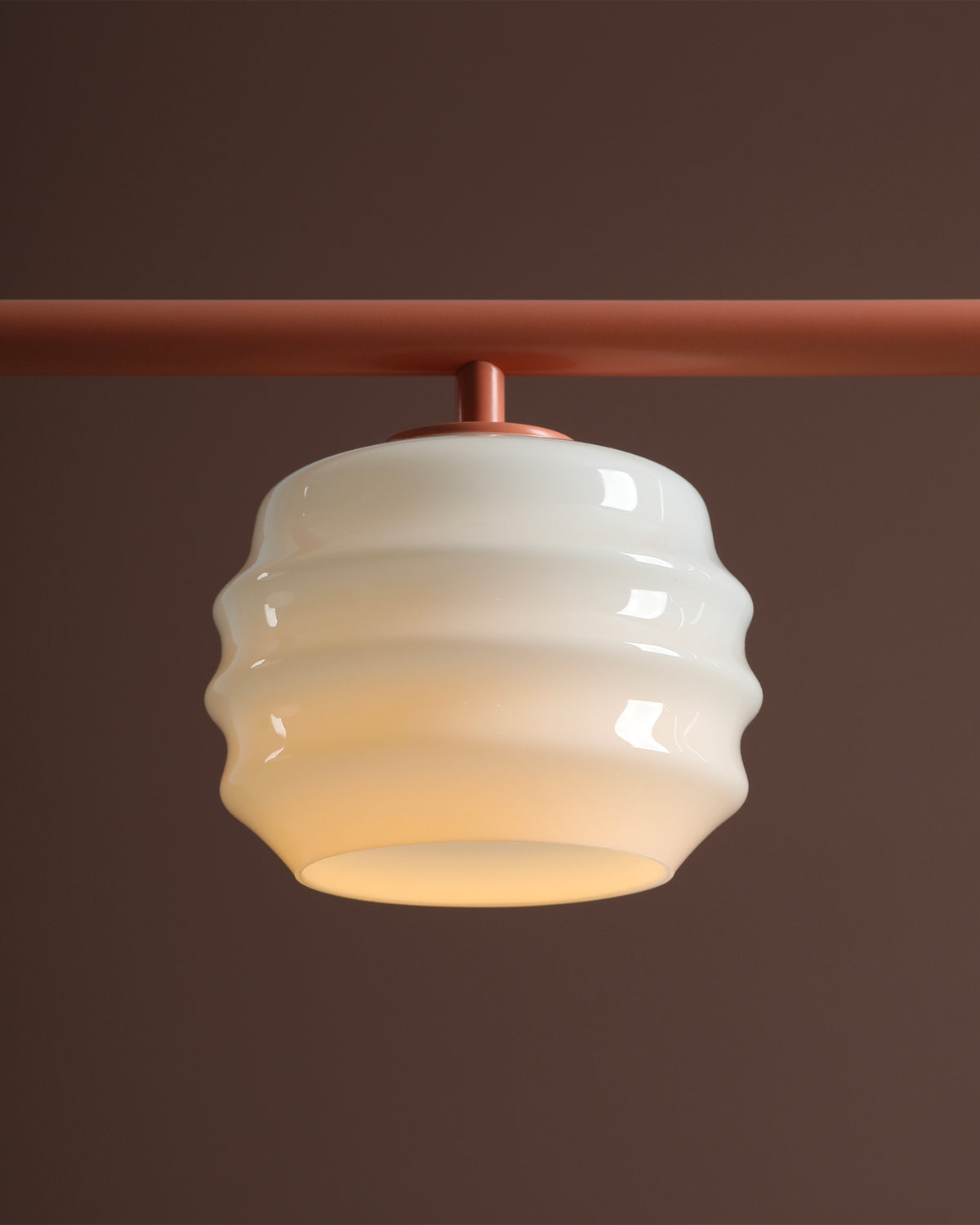 Lampada a sospensione a 3 luci in metallo e vetro Puff