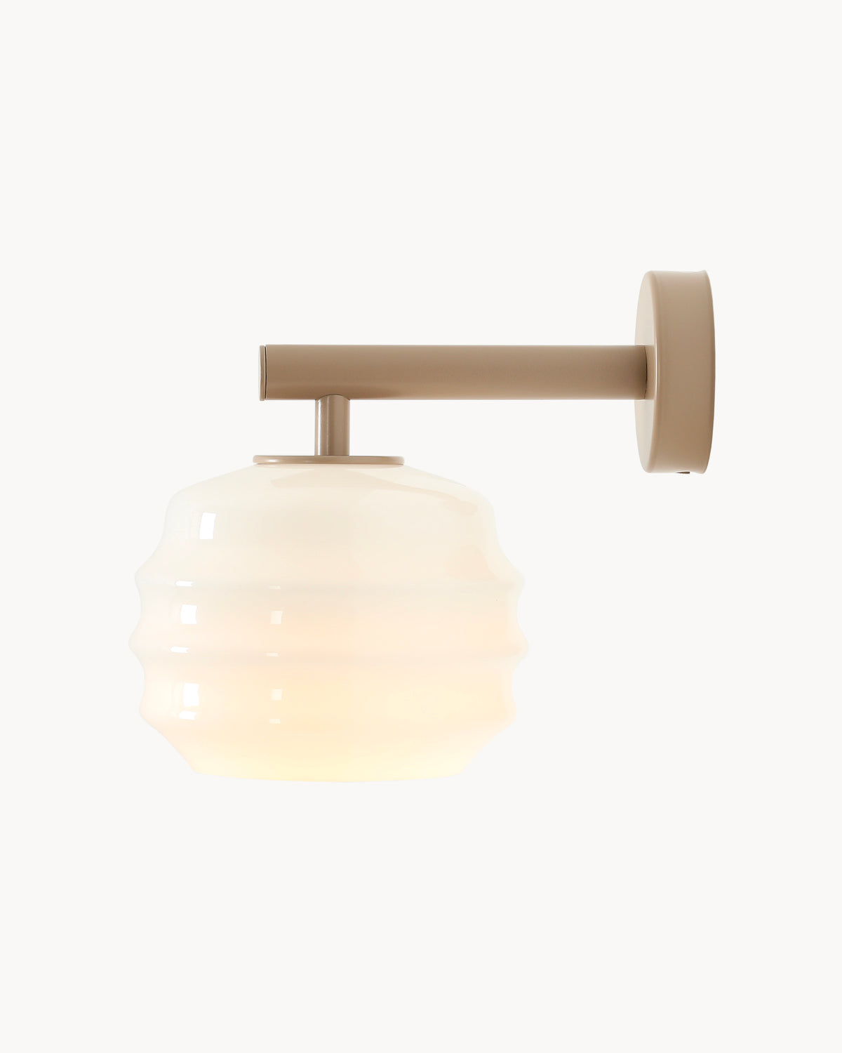 Lampada da parete in metallo e vetro Puff