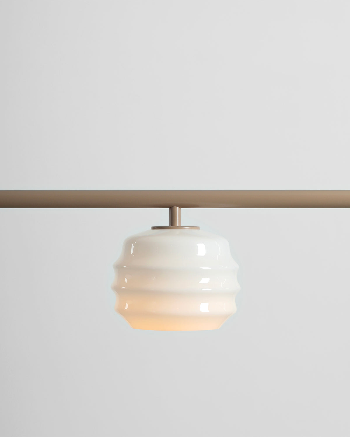 Lampada a sospensione a 3 luci in metallo e vetro Puff