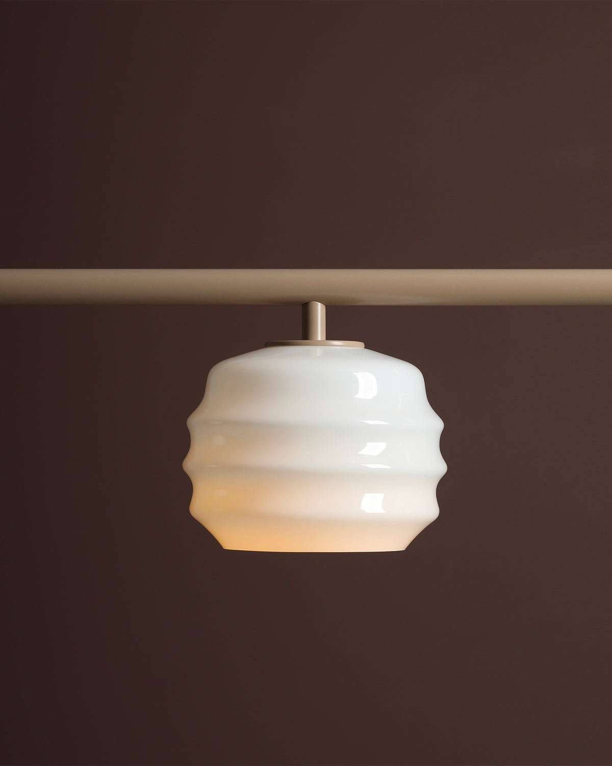 Lampada a sospensione a 3 luci in metallo e vetro Puff