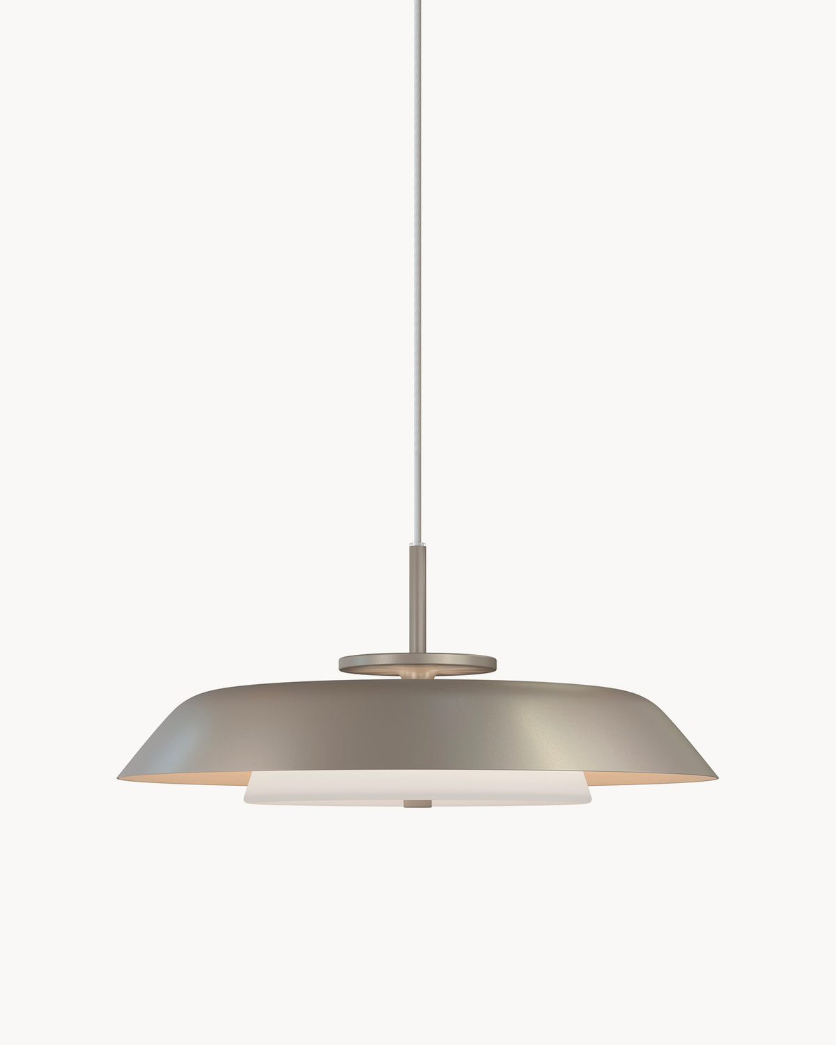Lampada a sospensione LED in metallo e vetro Horisont