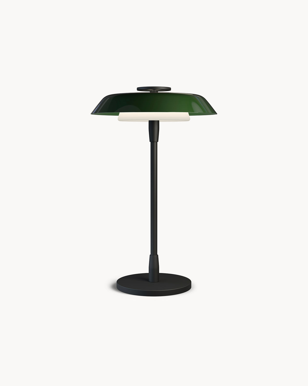 Lampada da tavolo in metallo e vetro soffiato Horisont