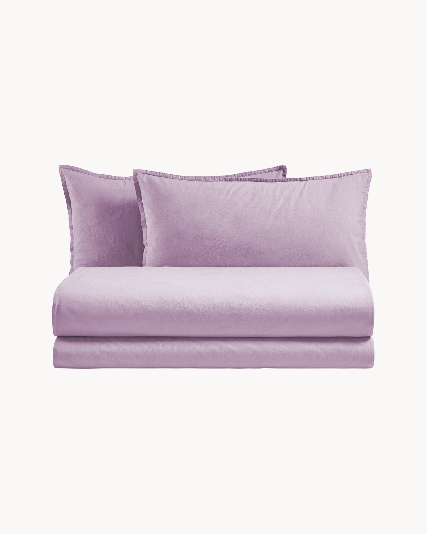 Parure copripiumino matrimoniale in puro cotone Rio, 26 colori disponibili