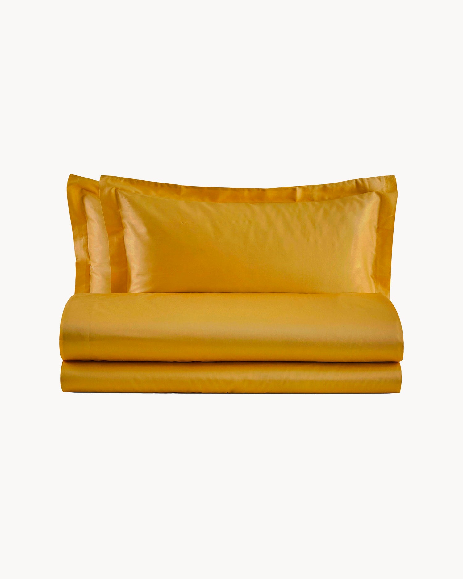 Completo letto matrimoniale in raso di cotone Ametista, 16 colori disponibili