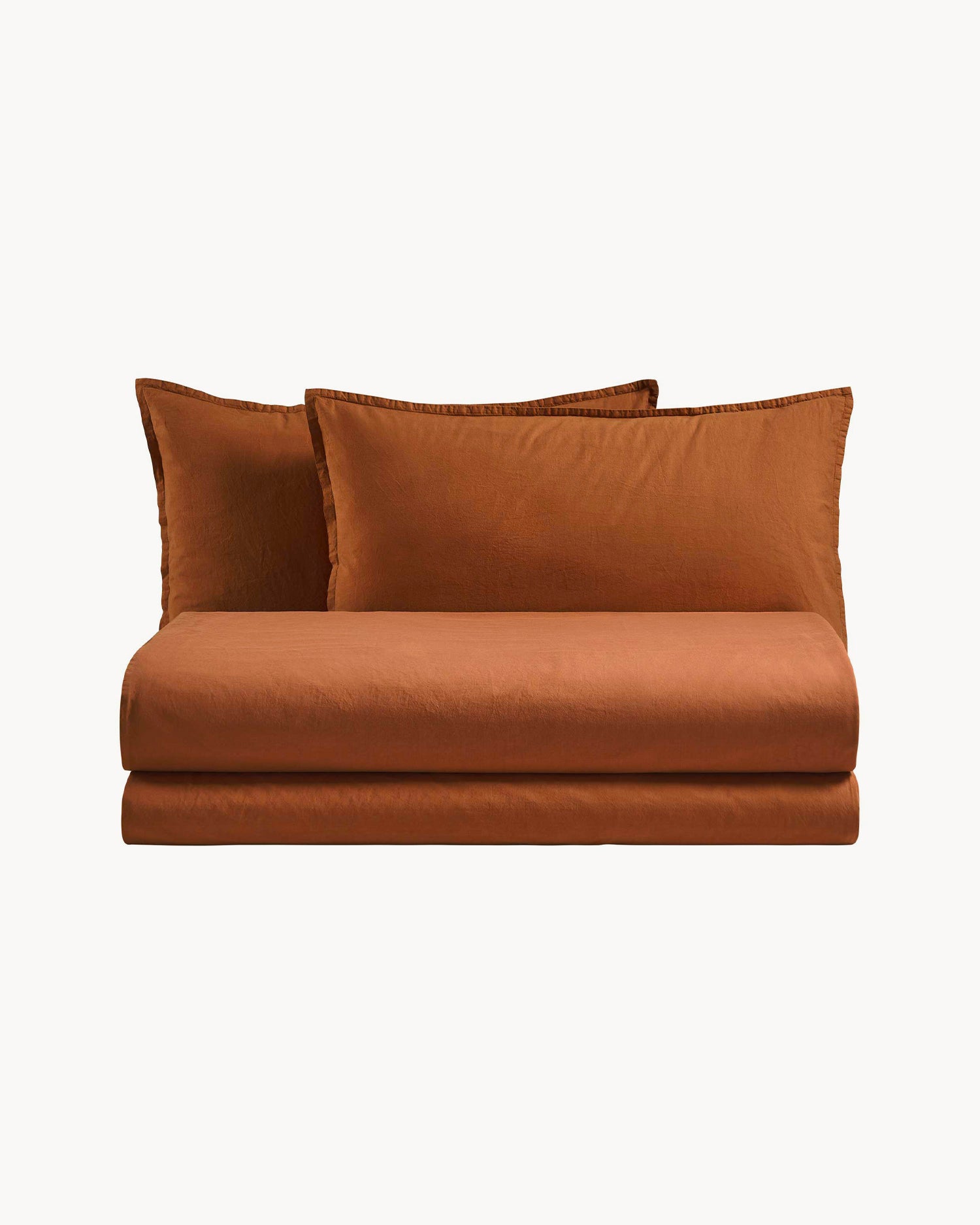 Parure copripiumino matrimoniale in puro cotone Rio, 26 colori disponibili