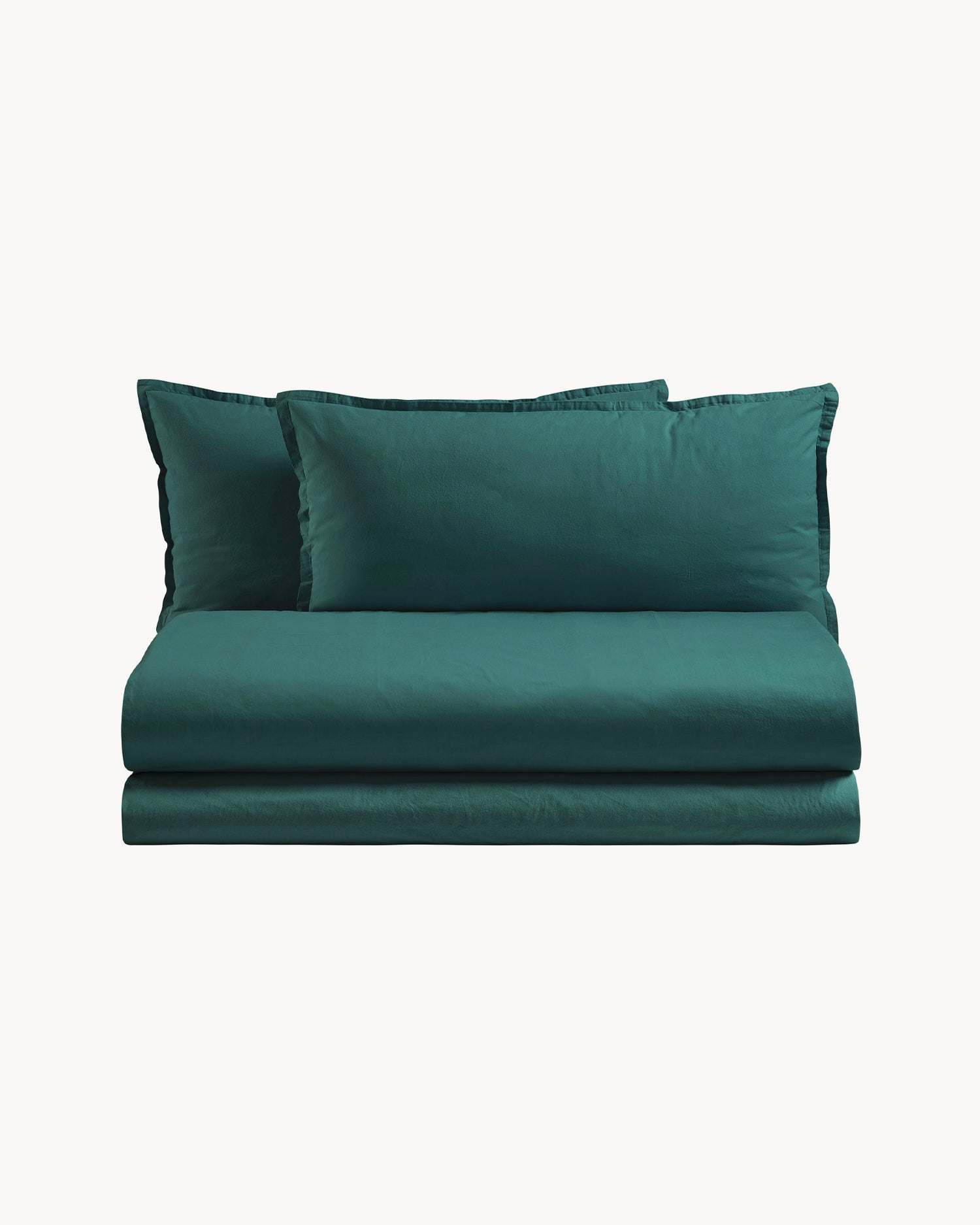 Parure copripiumino matrimoniale in puro cotone Rio, 26 colori disponibili