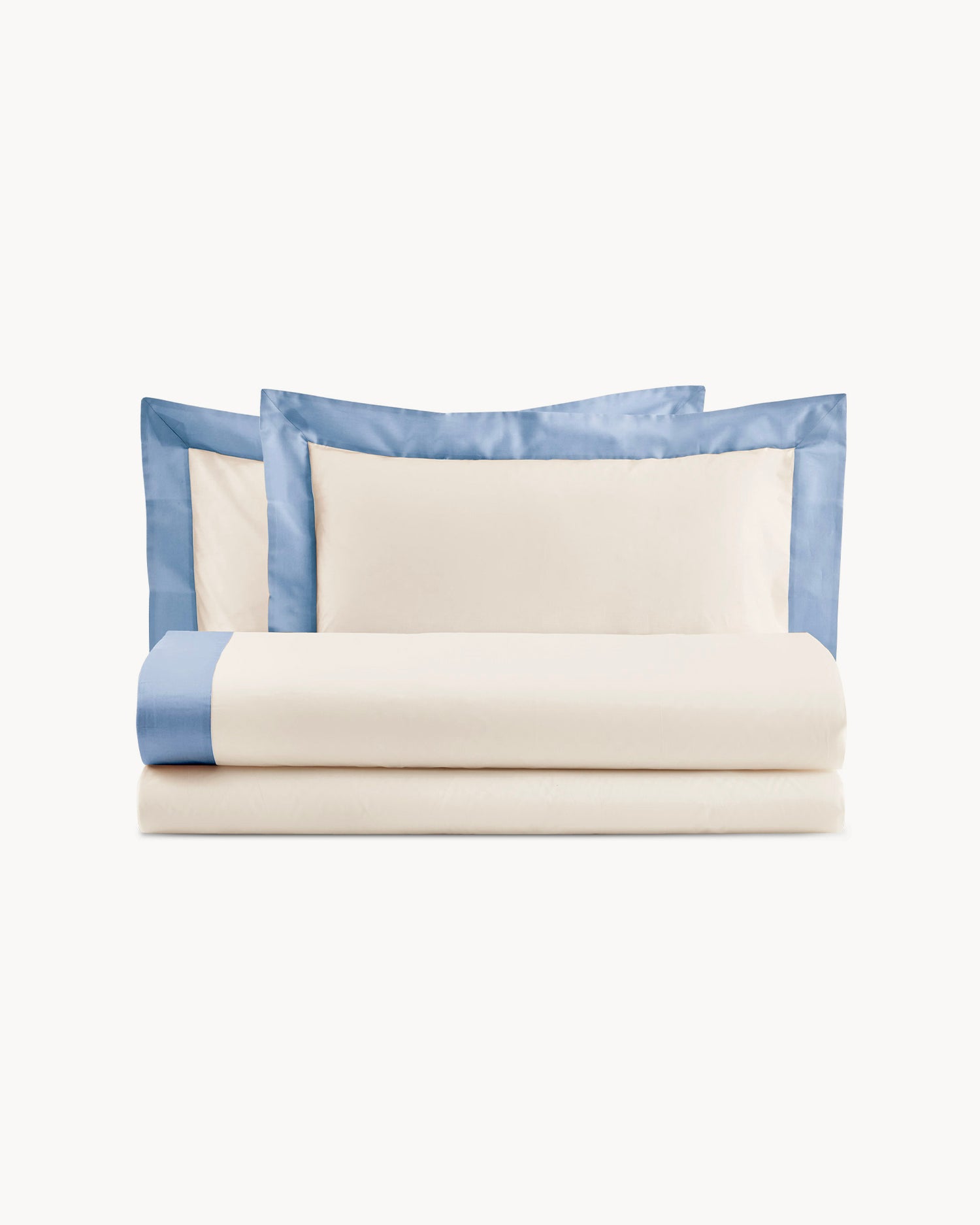 Completo letto in cotone con balze in raso Diamante, 16 colori disponibili