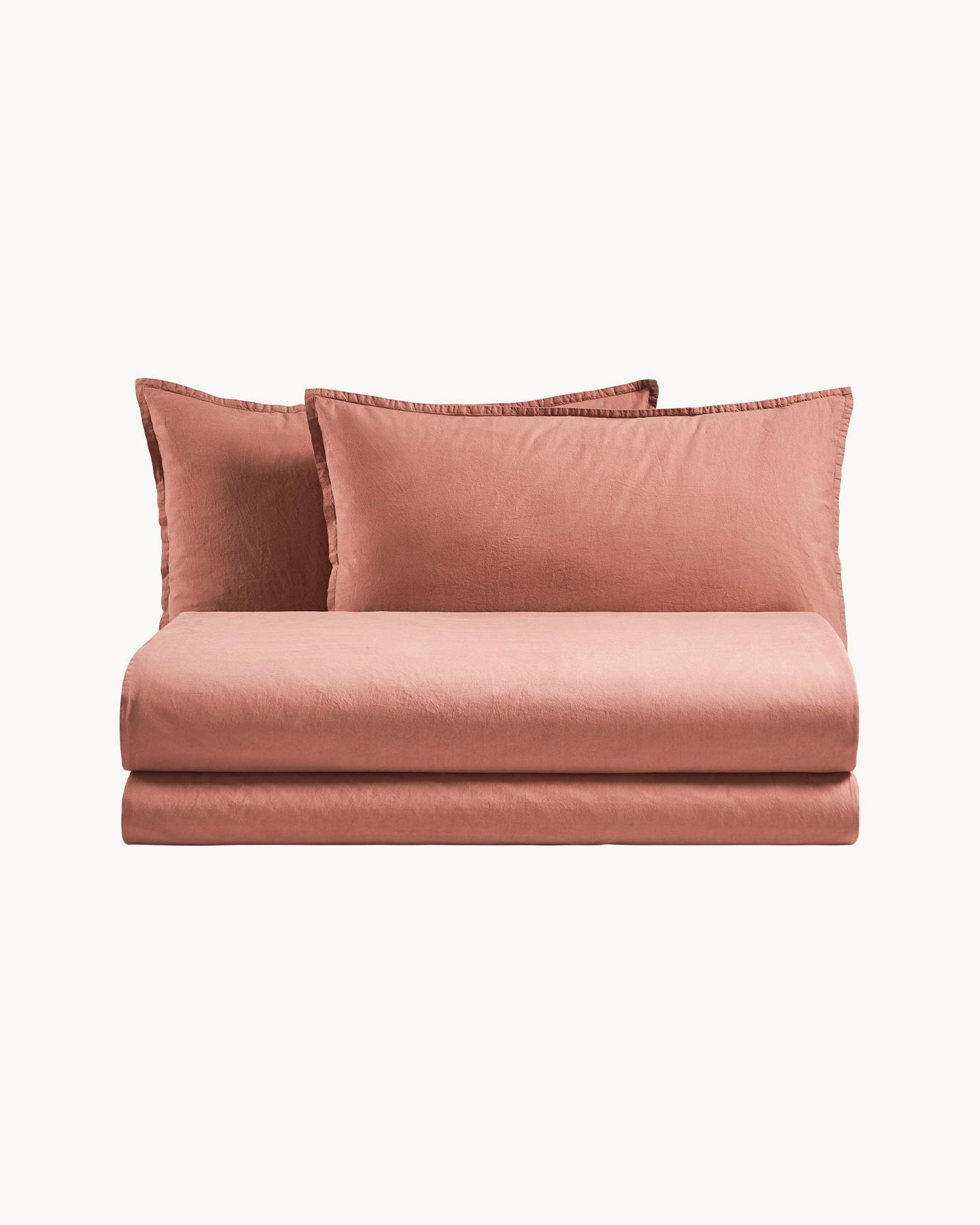 Parure copripiumino matrimoniale in puro cotone Rio, 26 colori disponibili