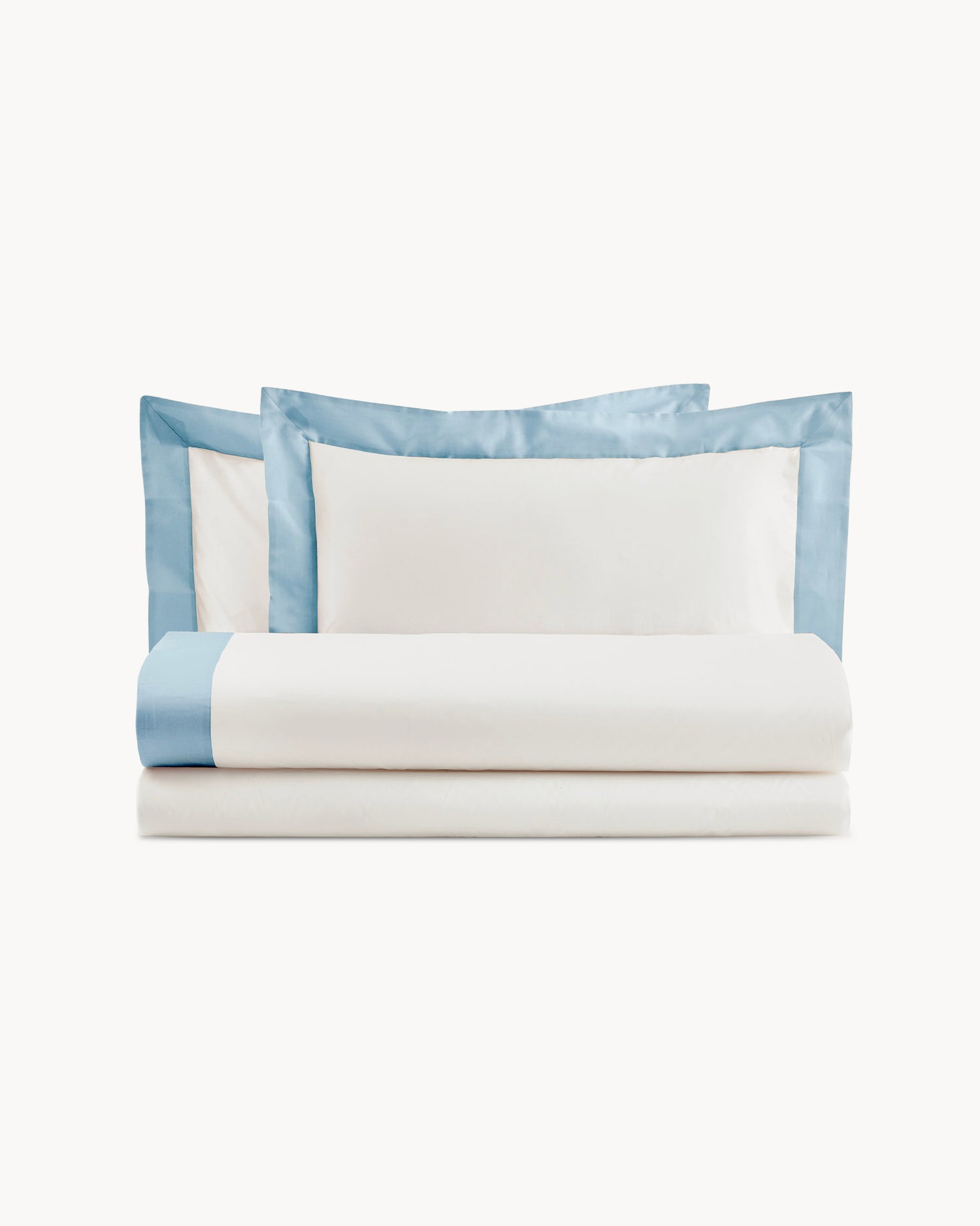 Completo letto in cotone con balze in raso Diamante, 16 colori disponibili