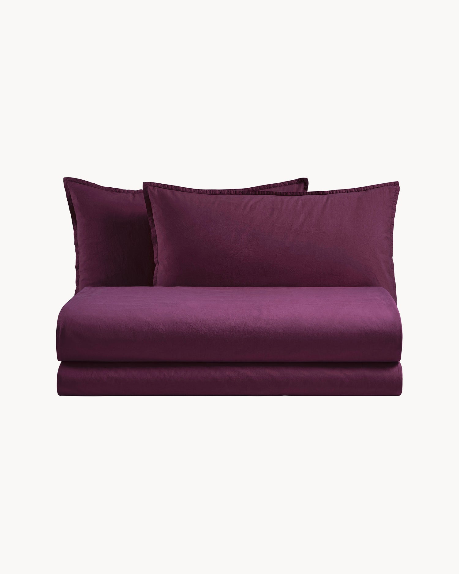 Parure copripiumino matrimoniale in puro cotone Rio, 26 colori disponibili