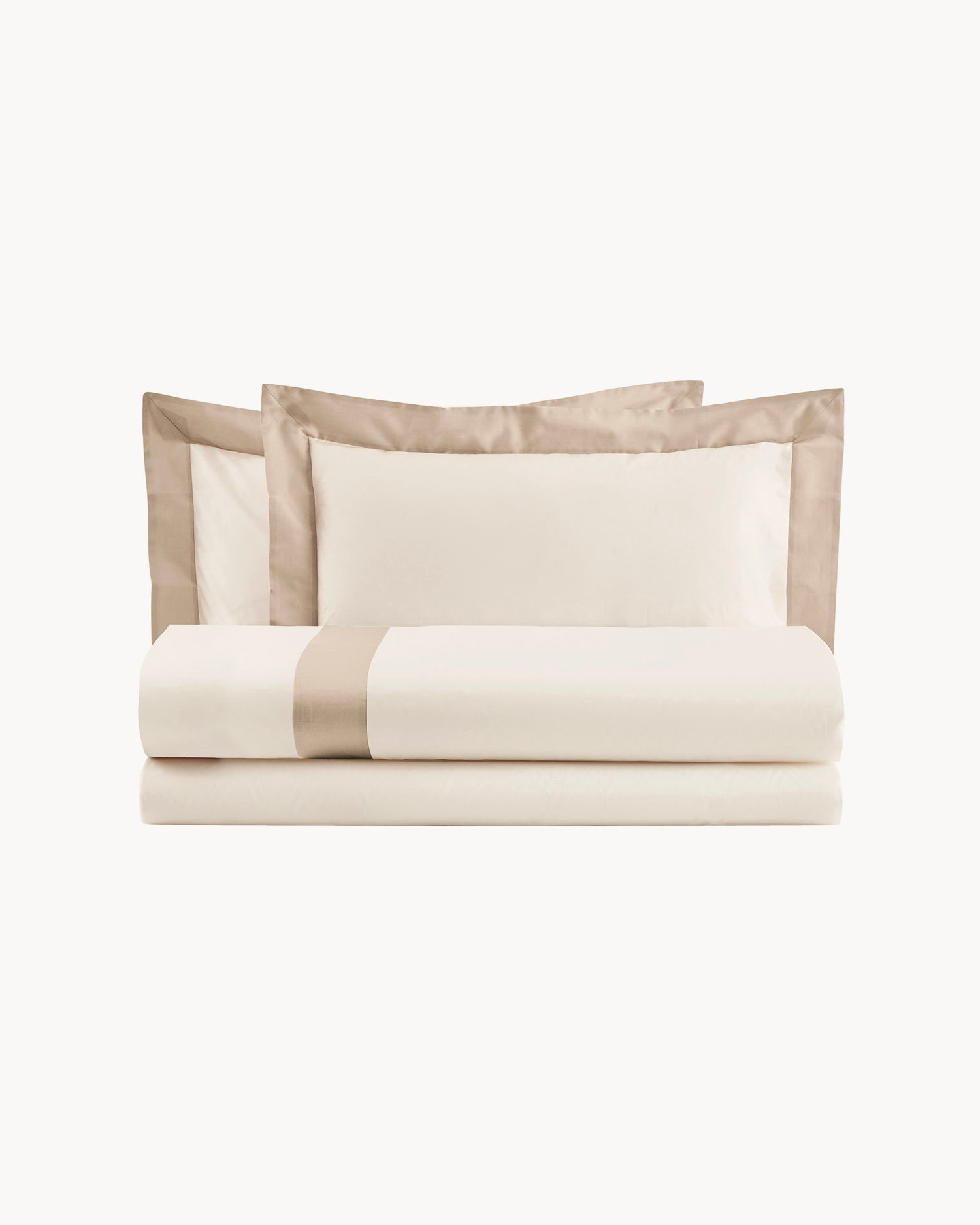 Parure copripiumino in cotone con balze in raso Diamante, 16 colori disponibili