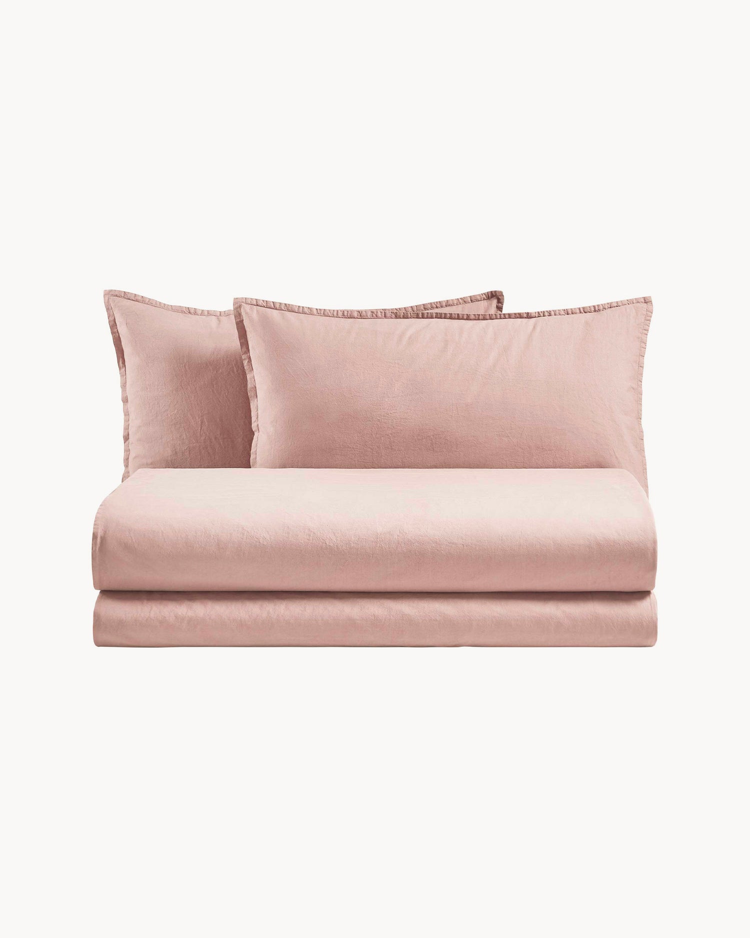 Completo letto matrimoniale in puro cotone Rio, 27 colori disponibili