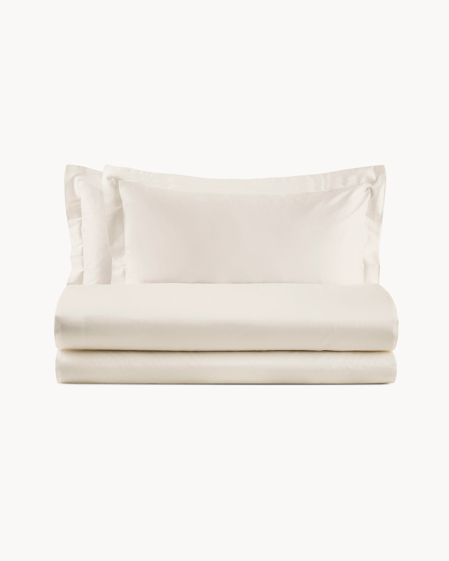 Completo letto matrimoniale in raso di cotone Ametista, 16 colori disponibili