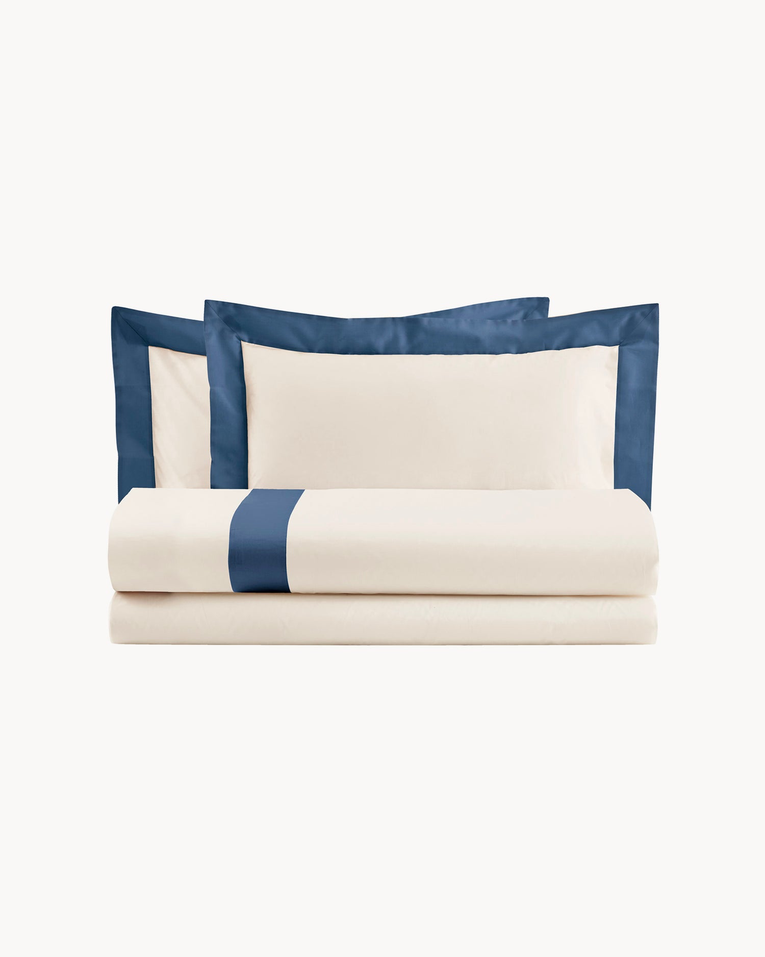 Parure copripiumino in cotone con balze in raso Diamante, 16 colori disponibili