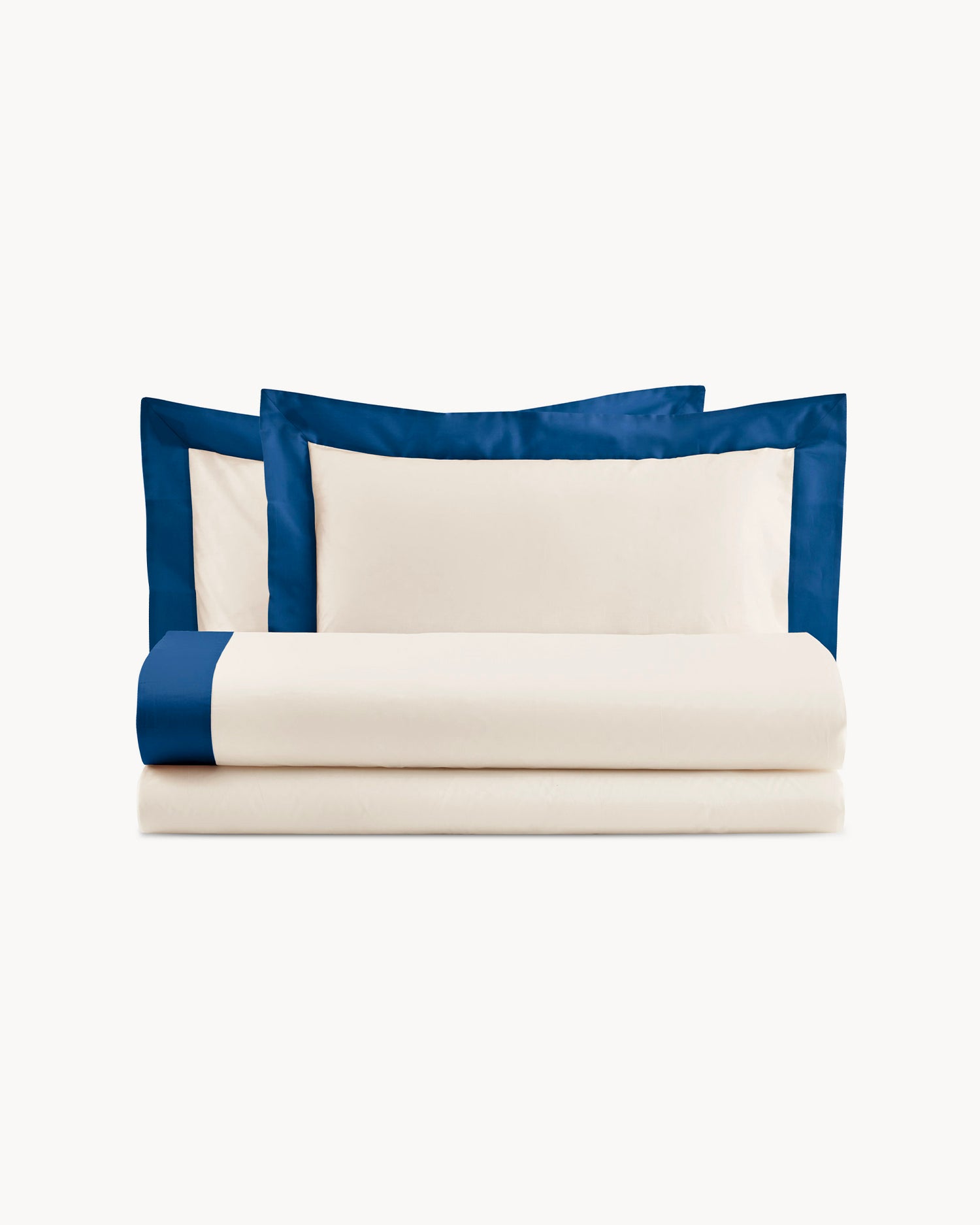 Completo letto in cotone con balze in raso Diamante, 16 colori disponibili