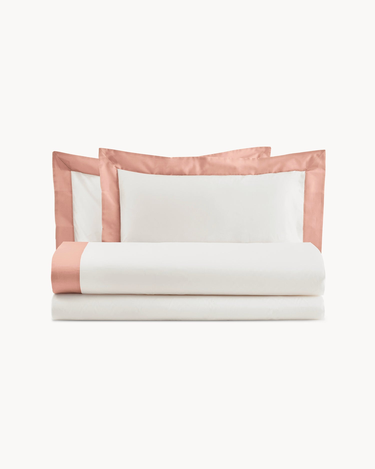 Completo letto in cotone con balze in raso Diamante, 16 colori disponibili