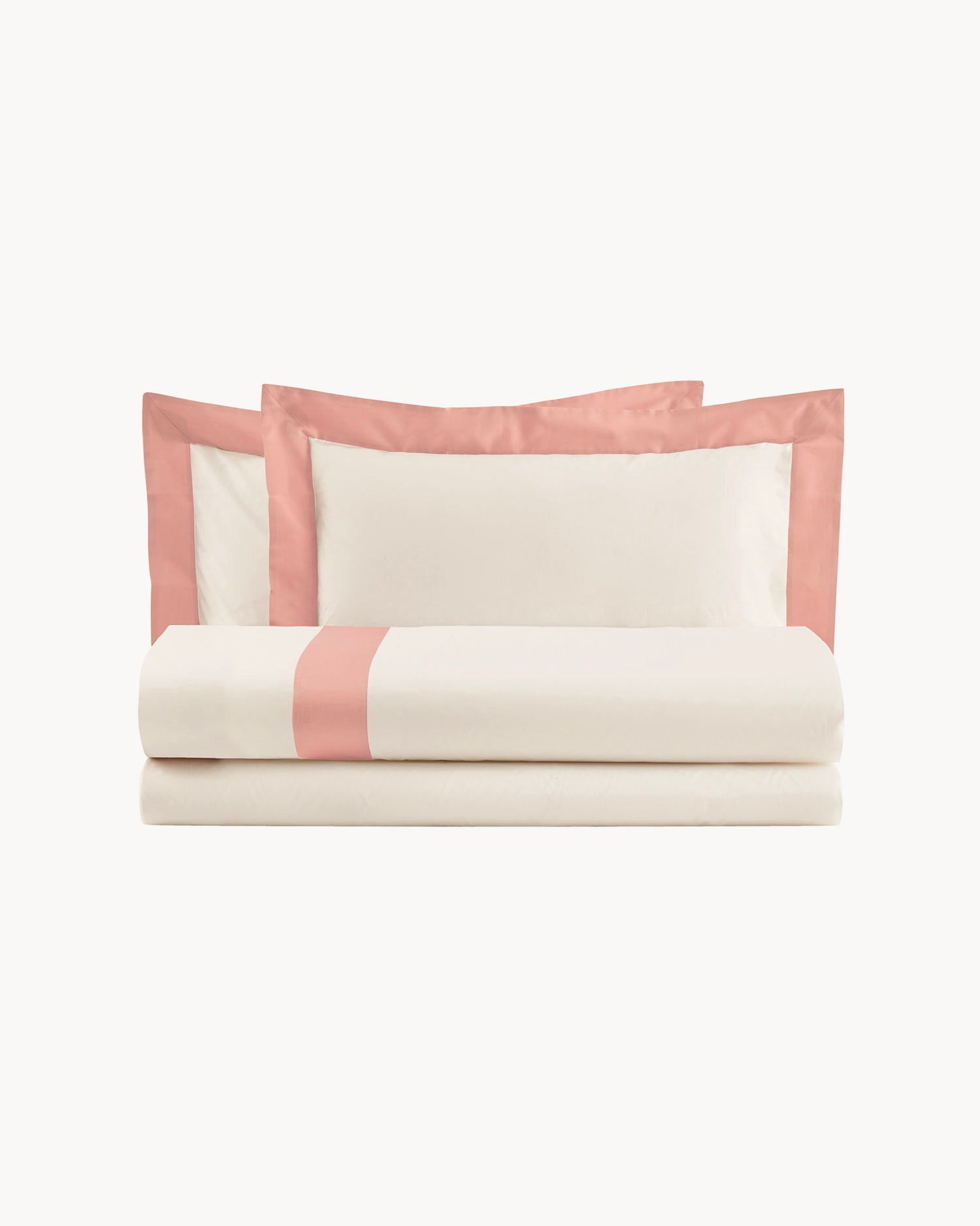 Parure copripiumino in cotone con balze in raso Diamante, 16 colori disponibili