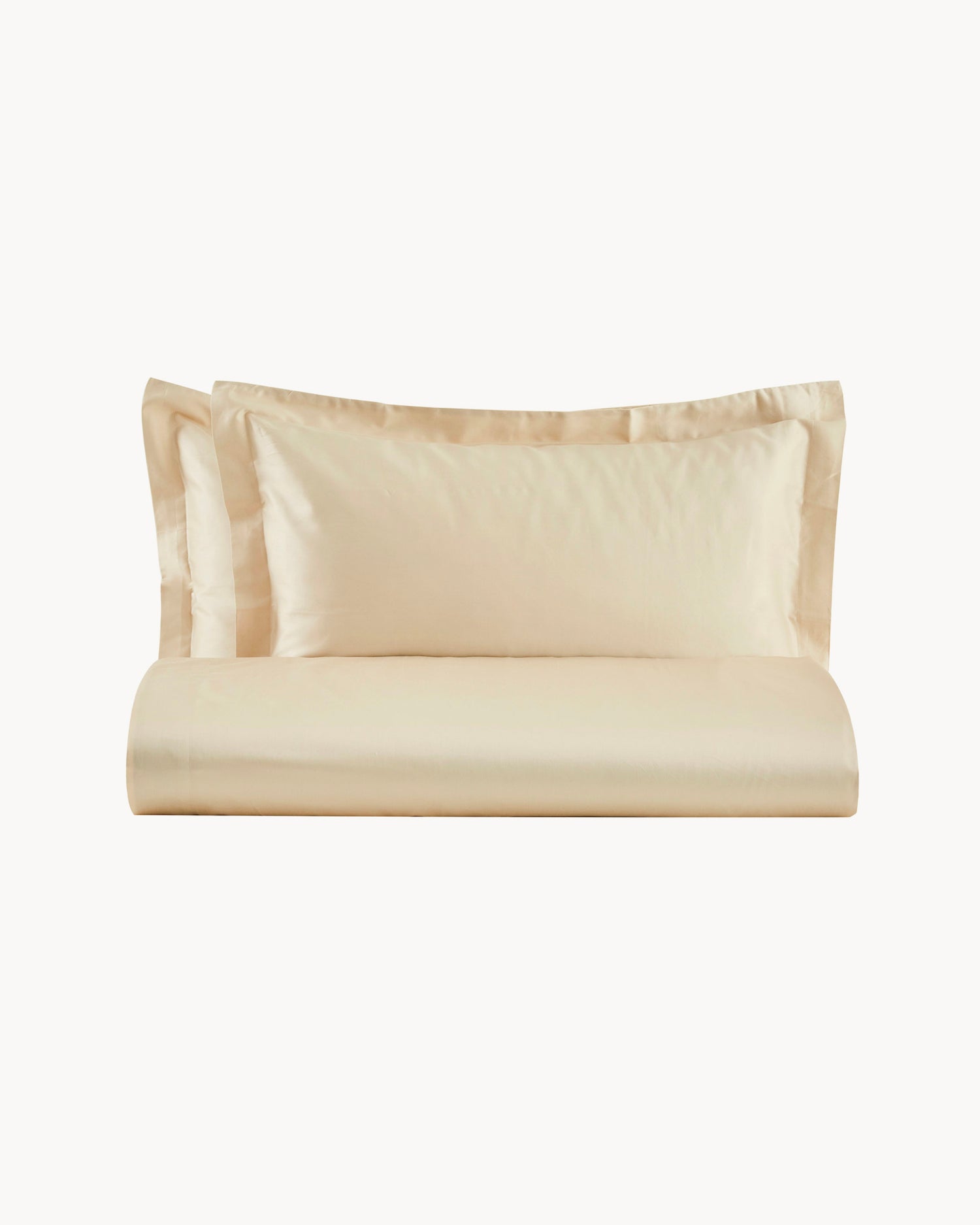 Parure copripiumino matrimoniale in raso di cotone Ametista, 16 colori disponibili