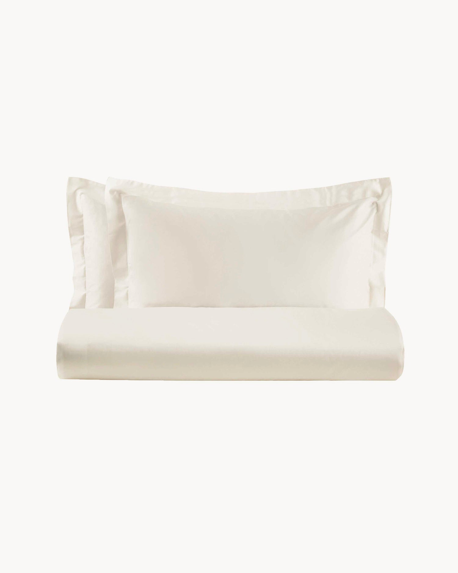 Parure copripiumino matrimoniale in raso di cotone Ametista, 16 colori disponibili