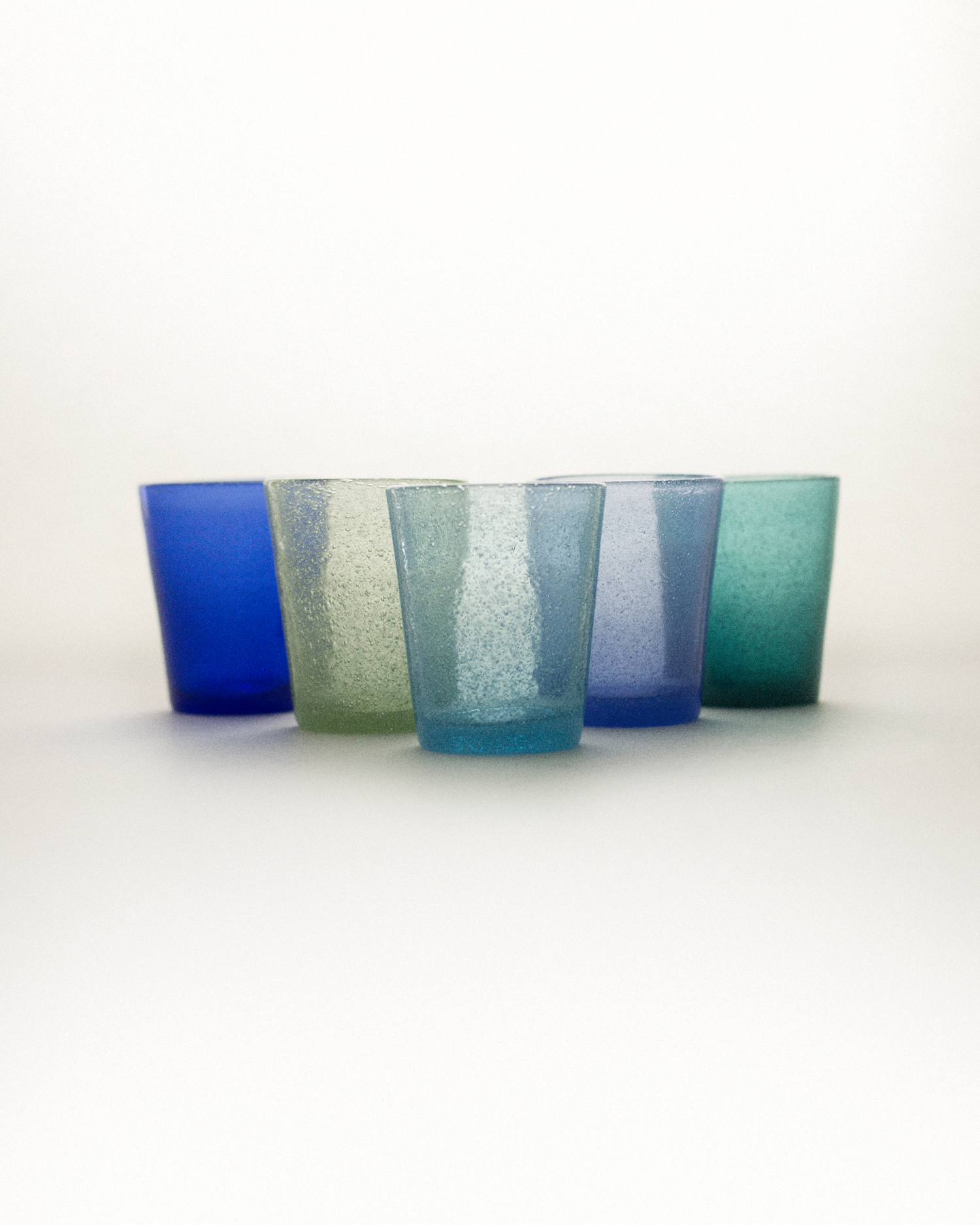 Bicchieri acqua in vetro soffiato Cancun, Ocean