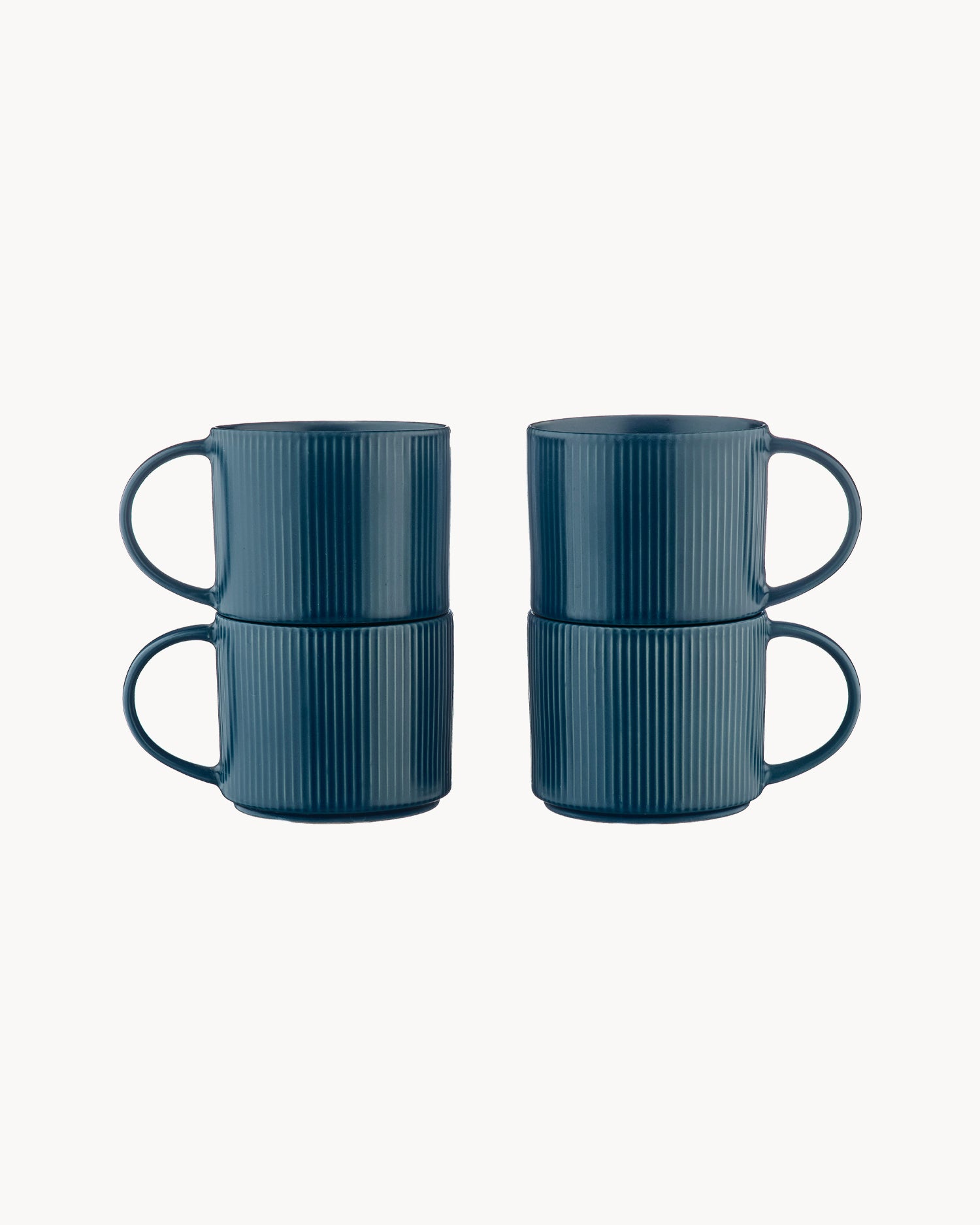 Set 4 tazze in grès Scandi