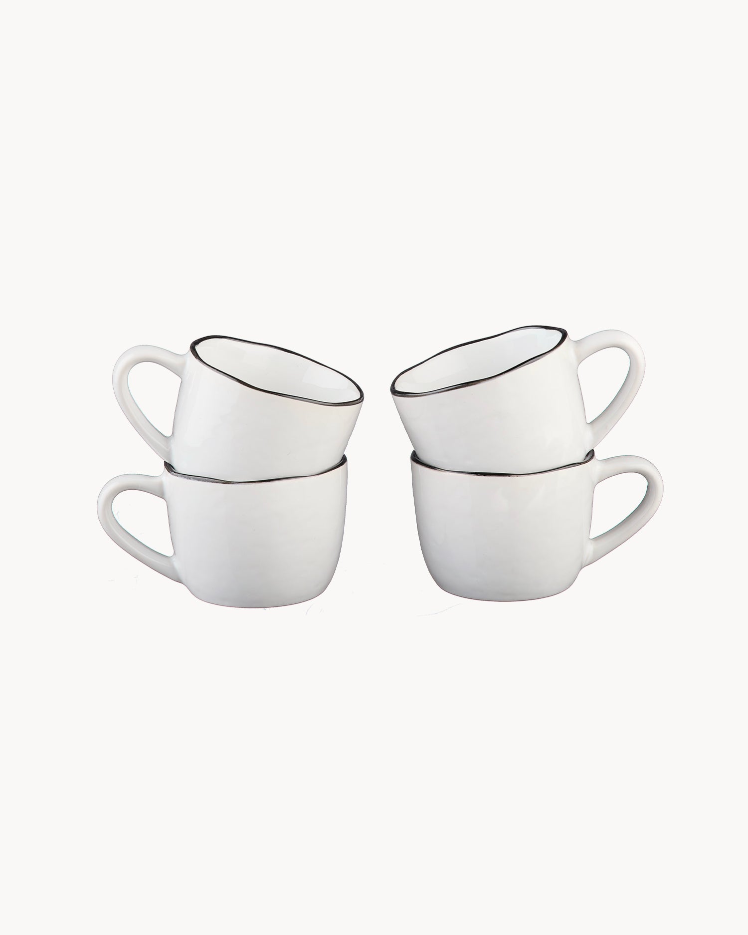 Set 4 tazzine da caffè in grès Pure