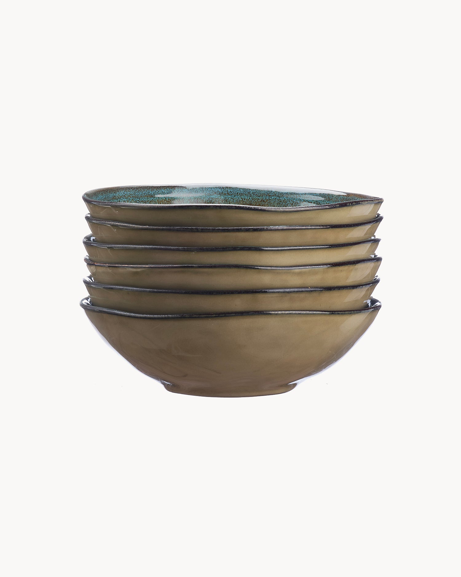 Set 6 bowl in grès Island