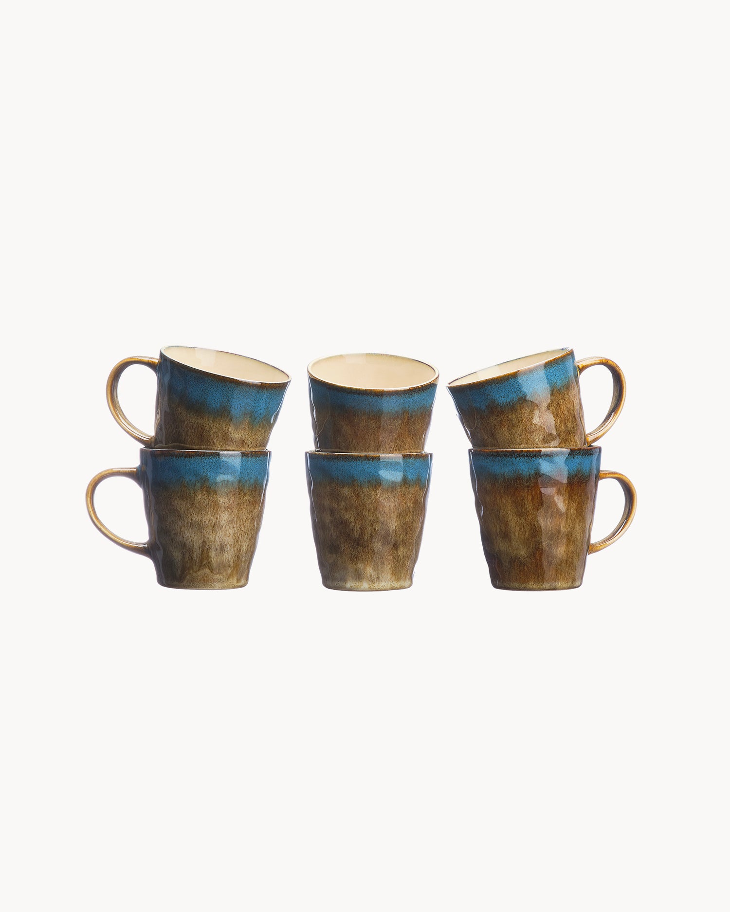 Set 6 tazze in grès Island