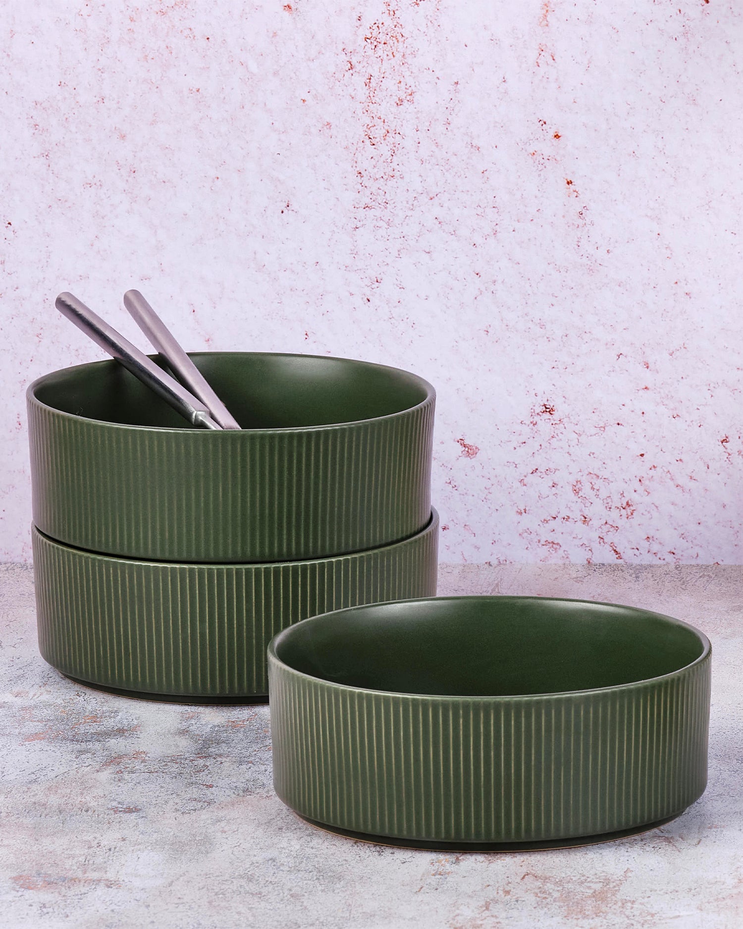 Set 4 bowl in grès Scandi