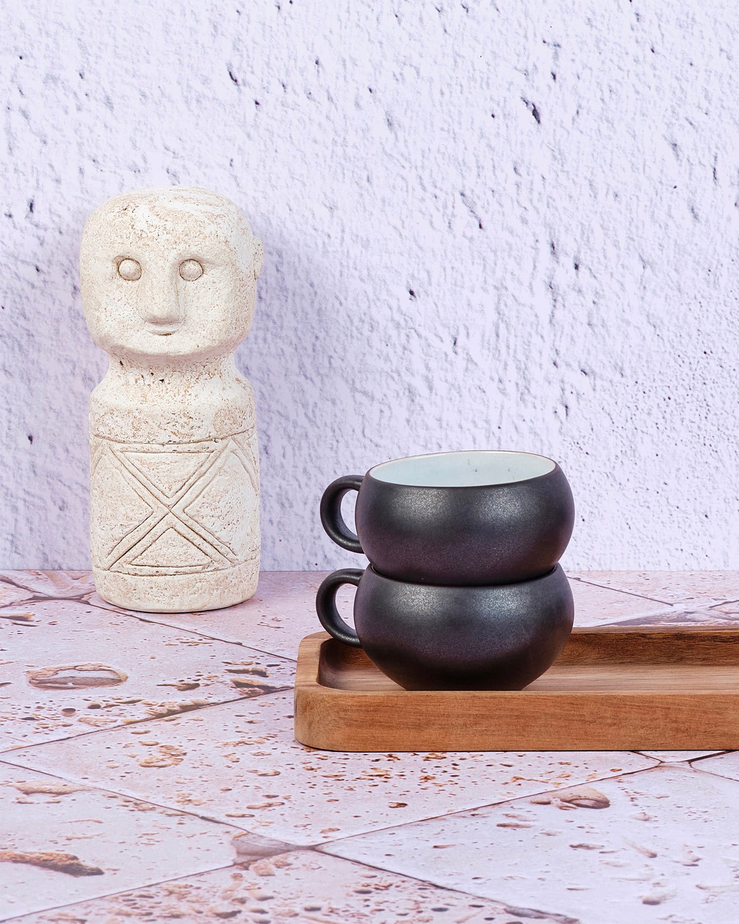 Set 4 tazzine da caffè in grès Gourmet
