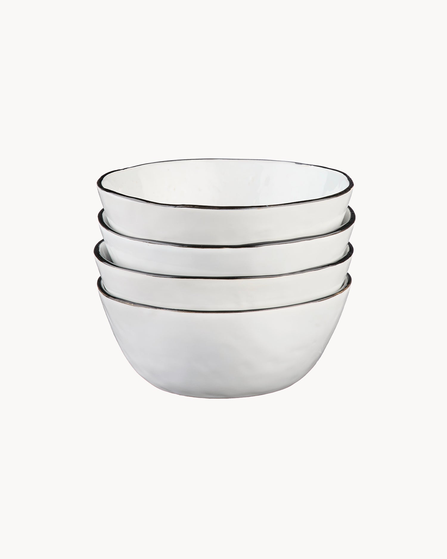 Set 4 piatti bowl in grès Pure