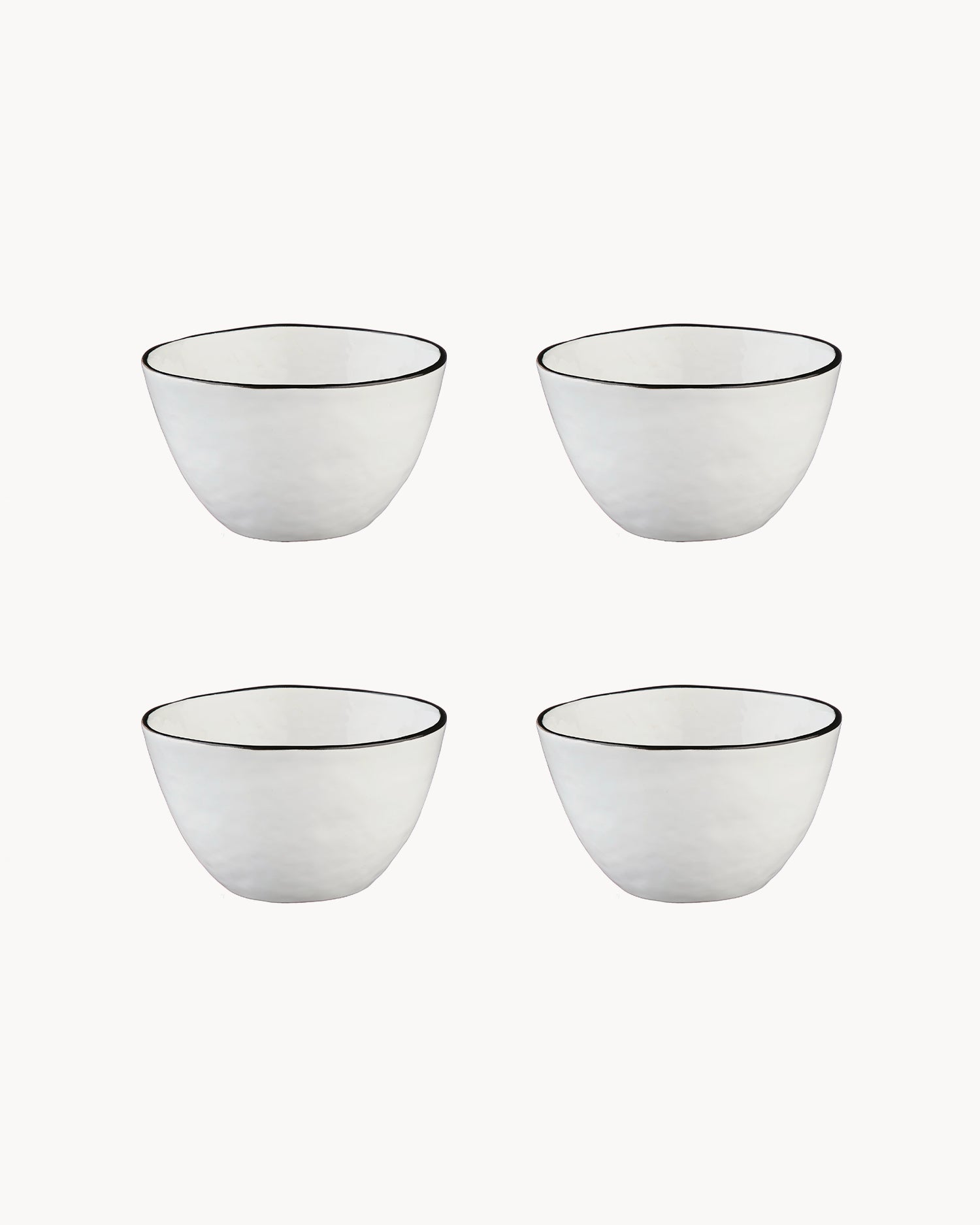 Set 4 piatti bowl in grès Pure