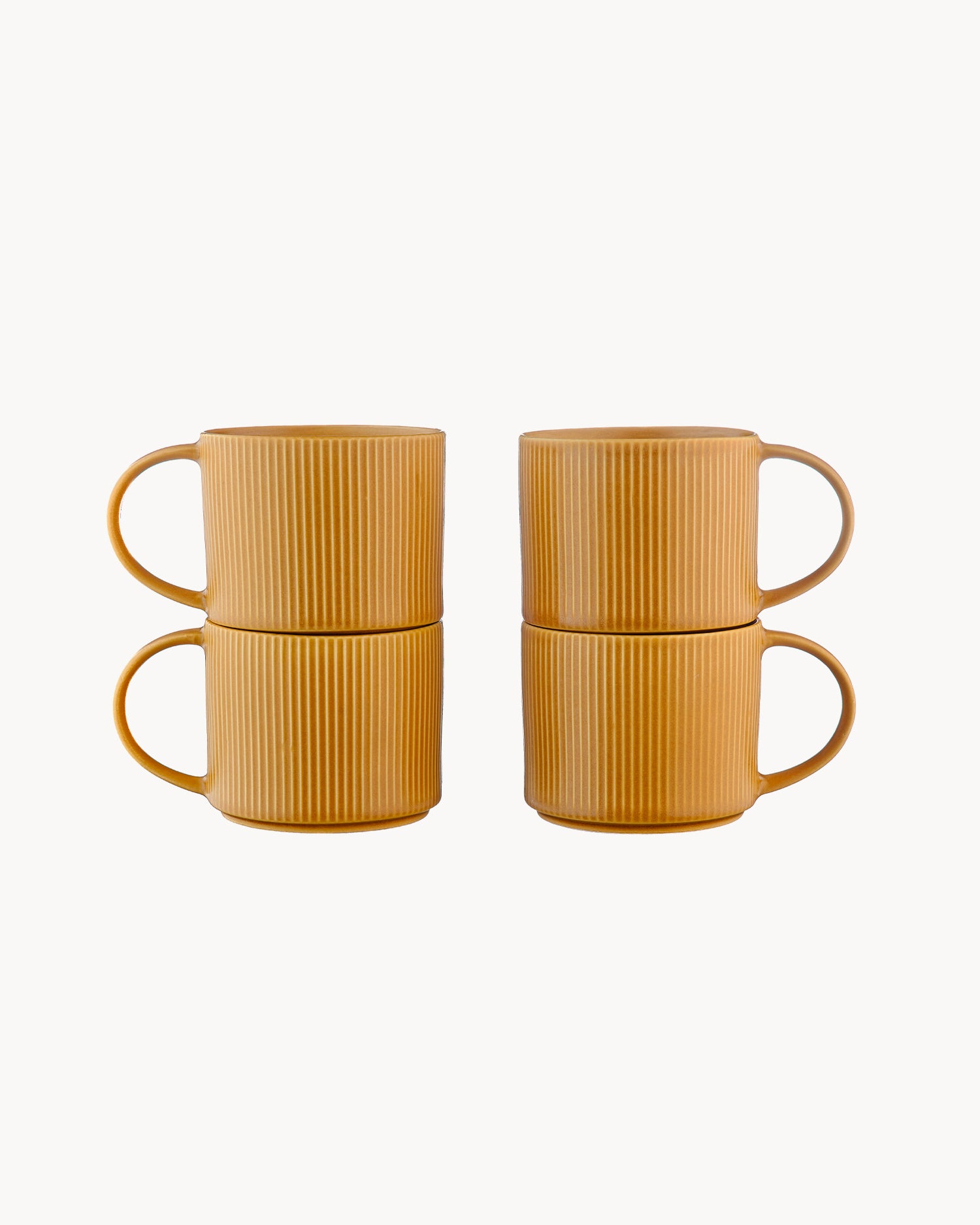 Set 4 tazze in grès Scandi