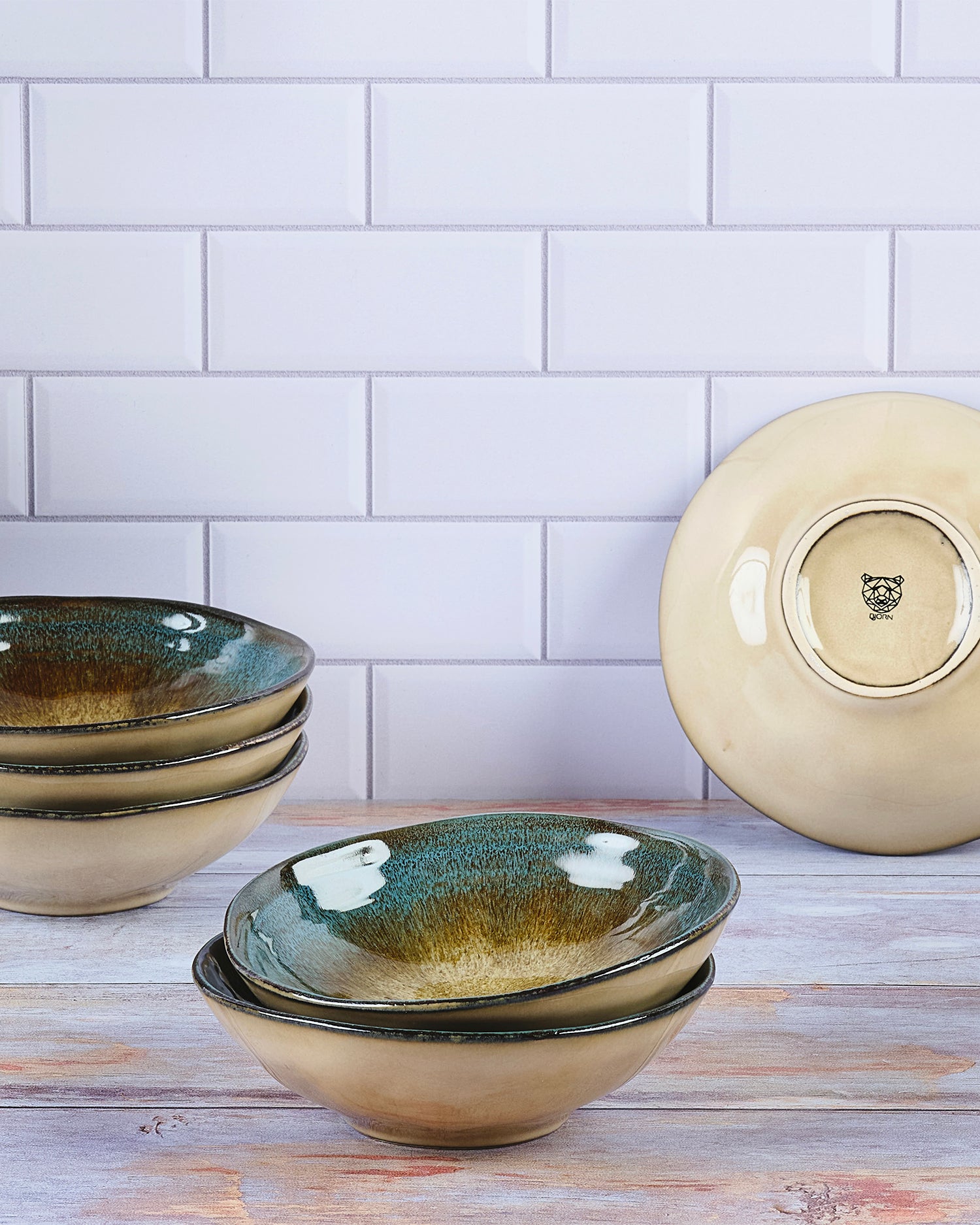 Set 6 bowl in grès Island