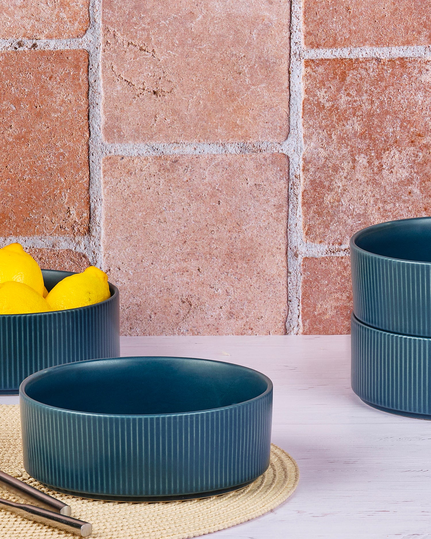 Set 4 bowl in grès Scandi