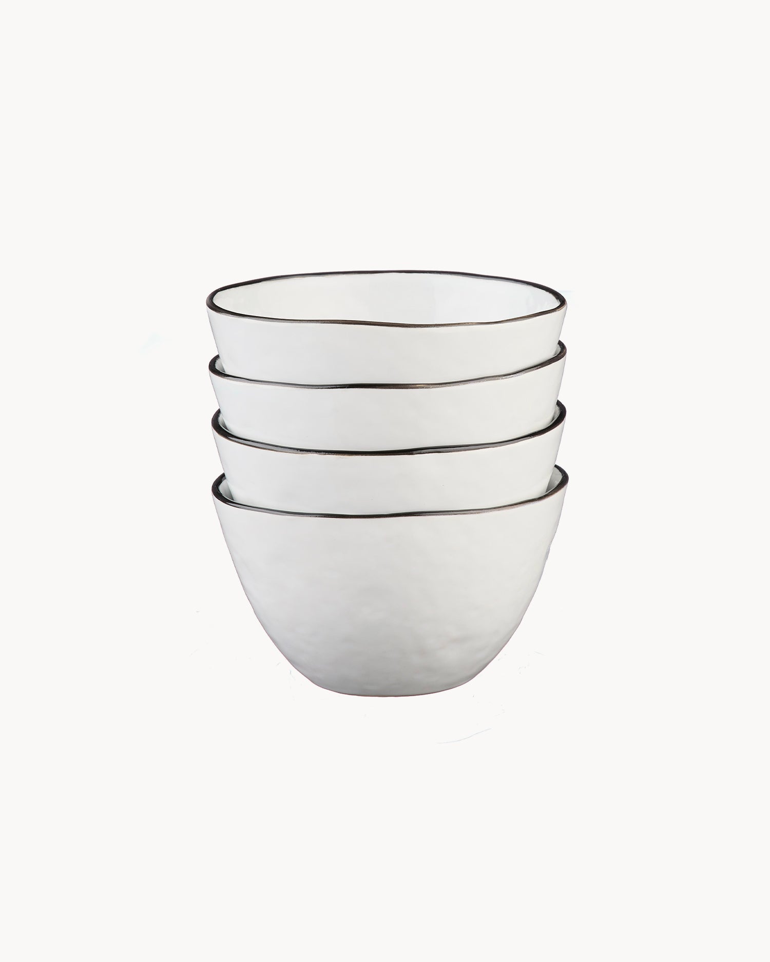 Set 4 piatti bowl in grès Pure
