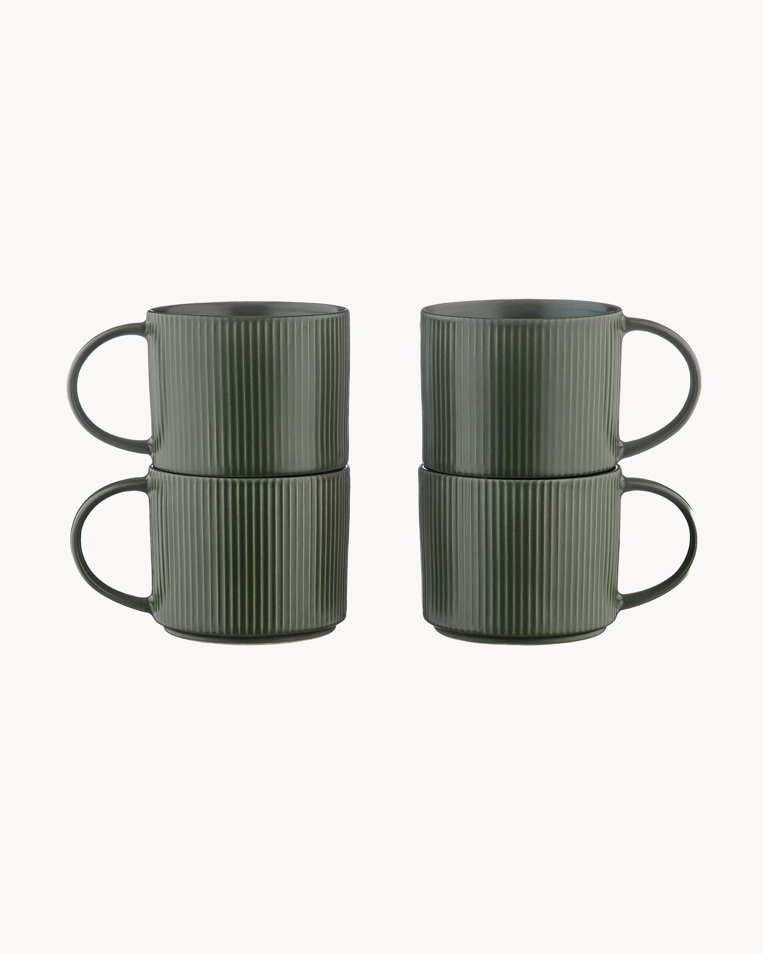 Set 4 tazze in grès Scandi