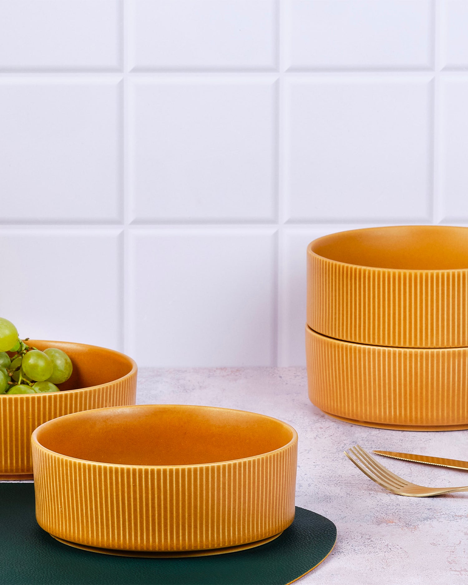 Set 4 bowl in grès Scandi